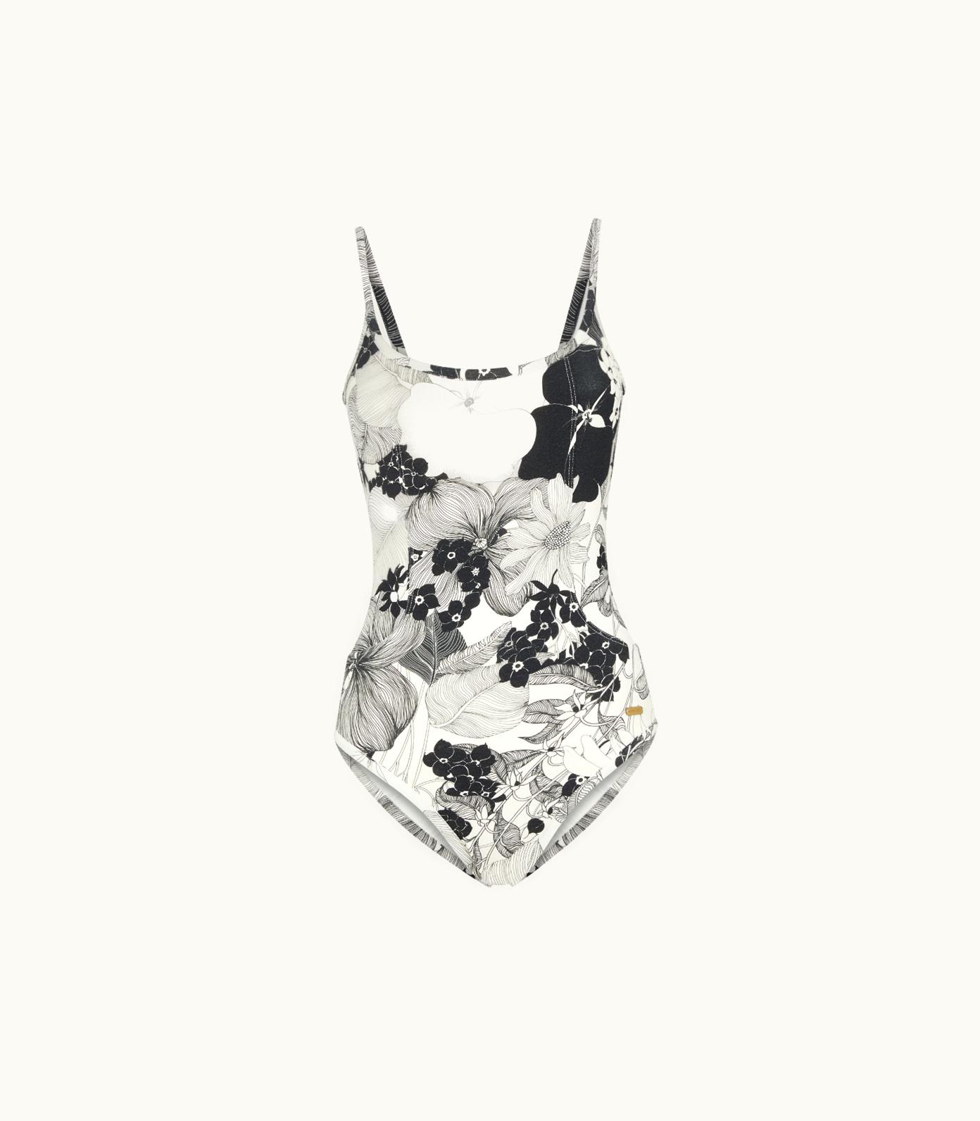 Tom Ford Tom Ford Graphic Floral Printed Swim Crepe Swimsuit