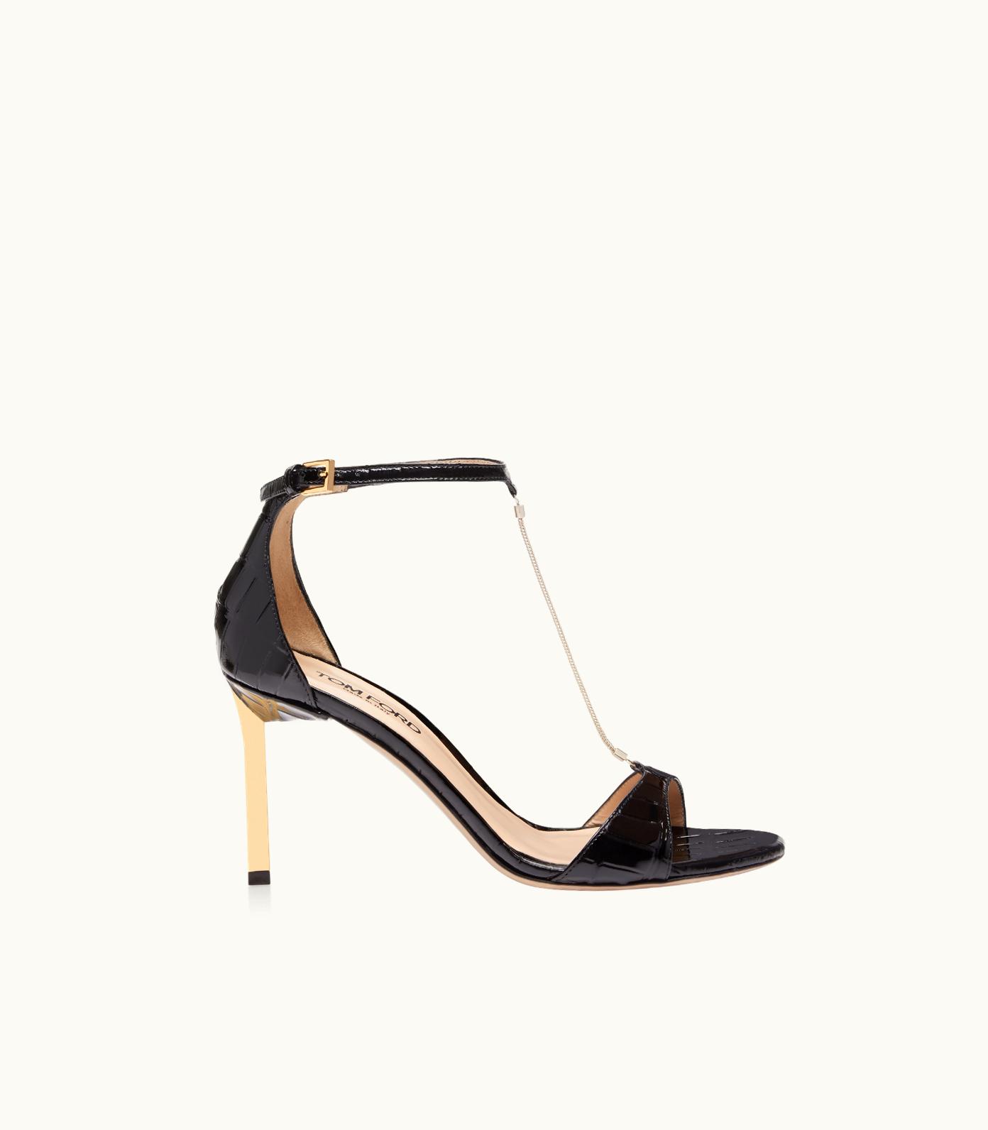 Tom Ford Tom Ford Stamped Croc Leather Emanuelle Sandal