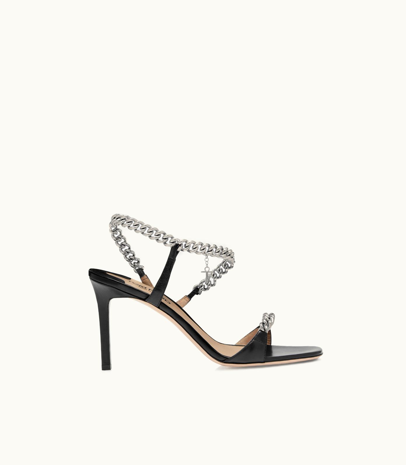 Tom Ford Tom Ford Shiny Leather Zenith Sandal W3342-LKD002S