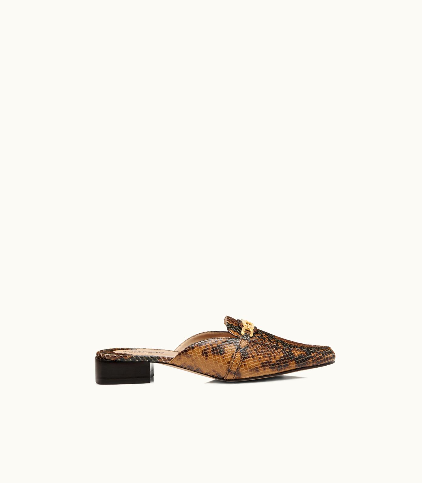 Tom Ford Tom Ford Stamped Python Leather Whitney Slipper