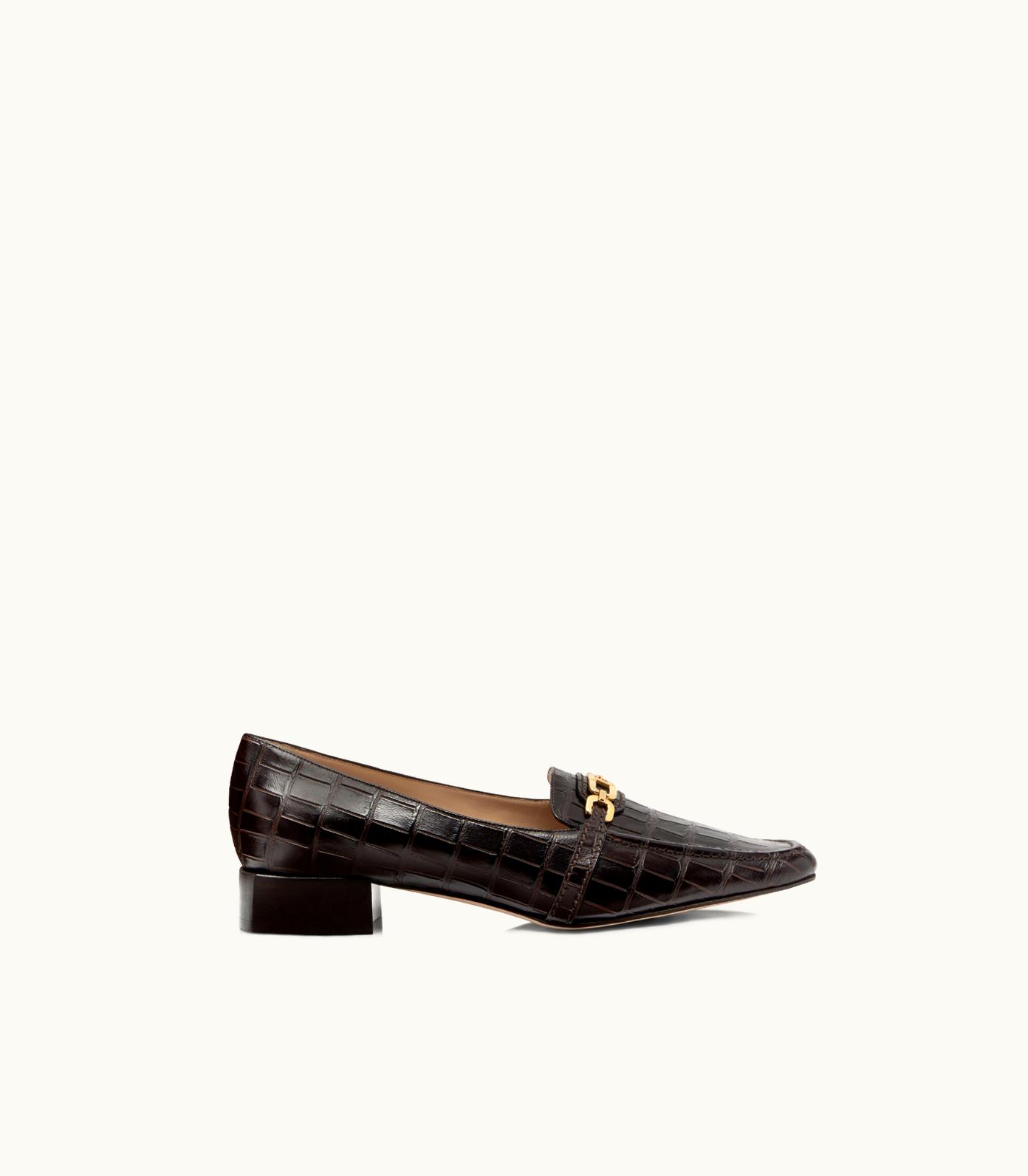Tom Ford Tom Ford Stamped Crocodile Leather Whitney Loafer