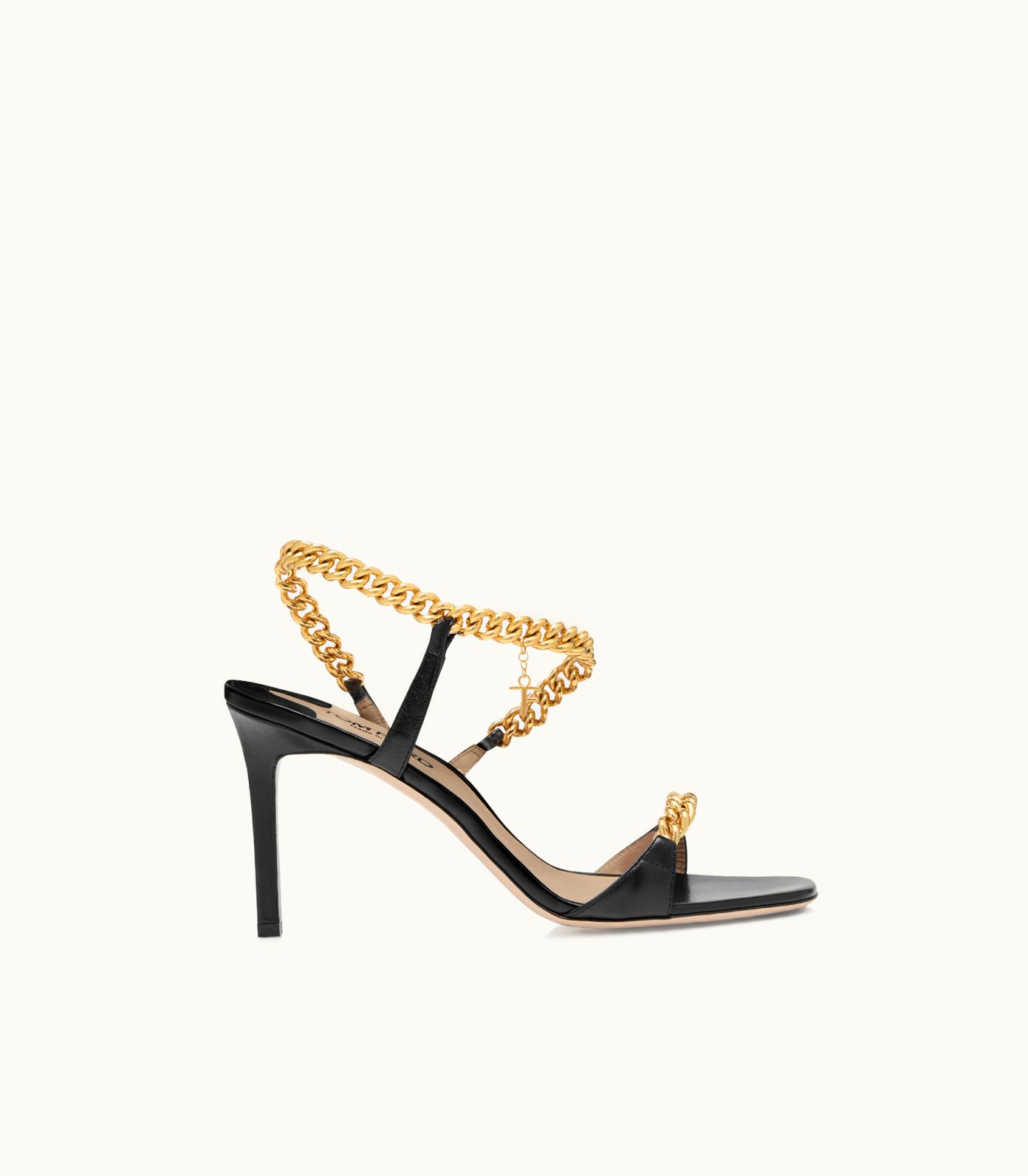 Tom Ford Tom Ford Shiny Leather Zenith Sandal W3342-LKD002X