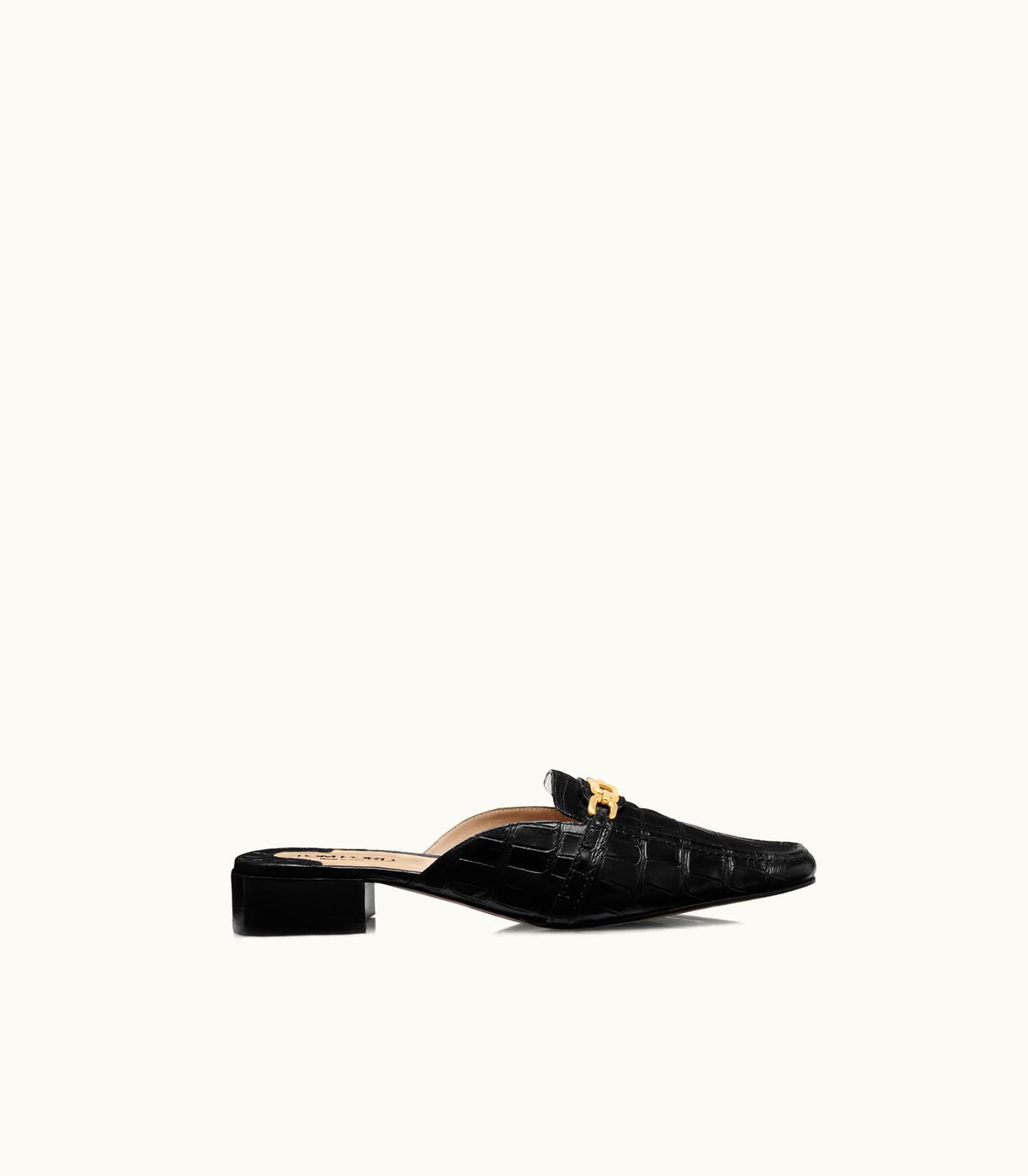 Tom Ford Tom Ford Stamped Crocodile Leather Whitney Slipper