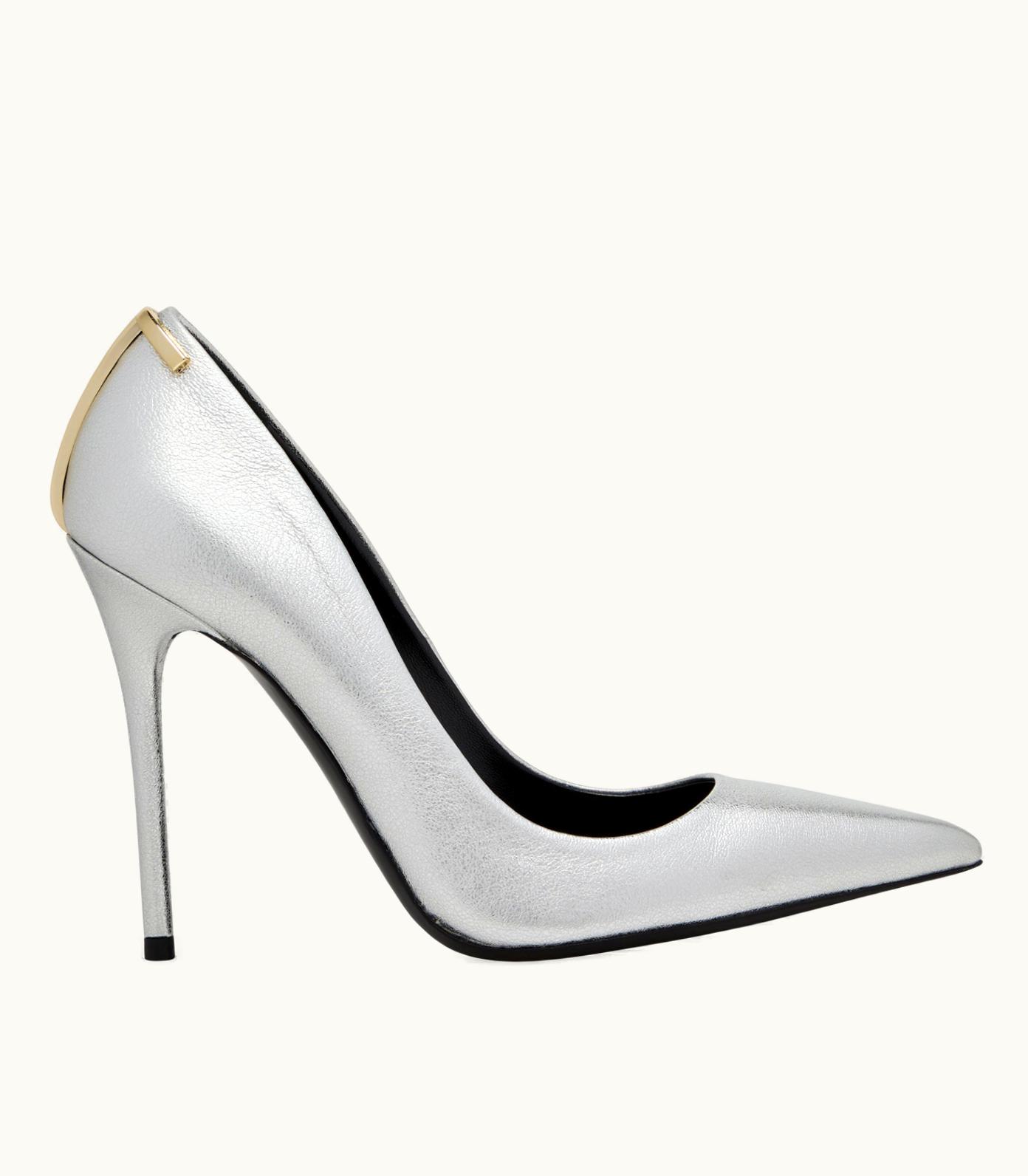 Tom Ford Tom Ford Iconic T Pointy Toe Stiletto Pump Black
