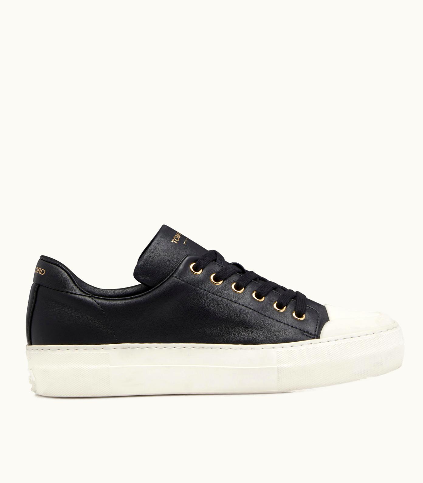 Tom Ford Tom Ford Lace Up Low Top Sneakers Gold
