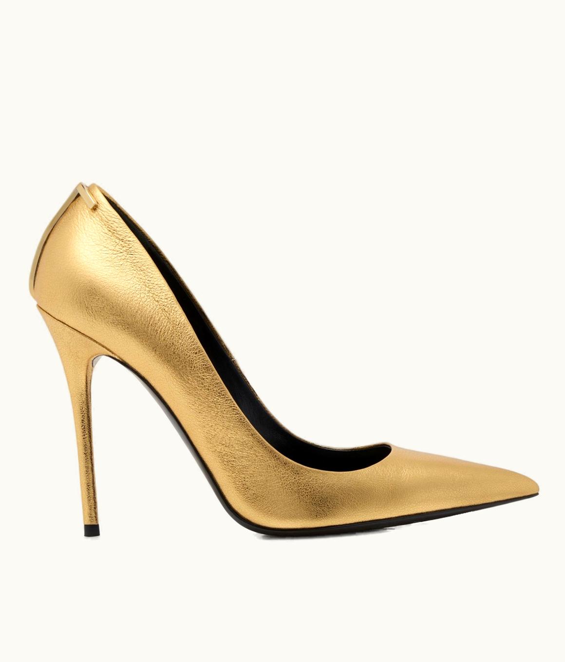Tom Ford Tom Ford Iconic T Pointy Toe Pump Black