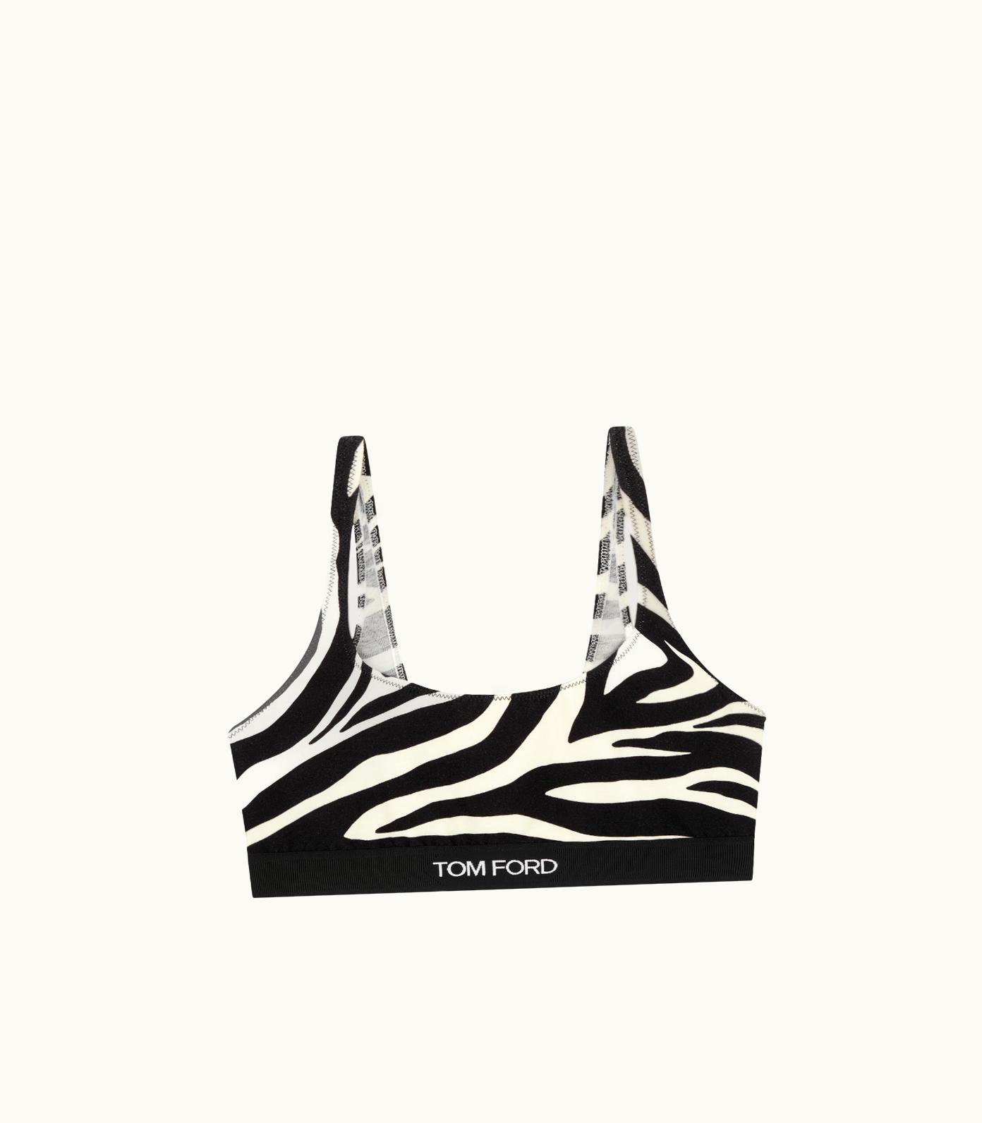 Tom Ford Tom Ford Optical Zebra Printed Modal Signature Bralette