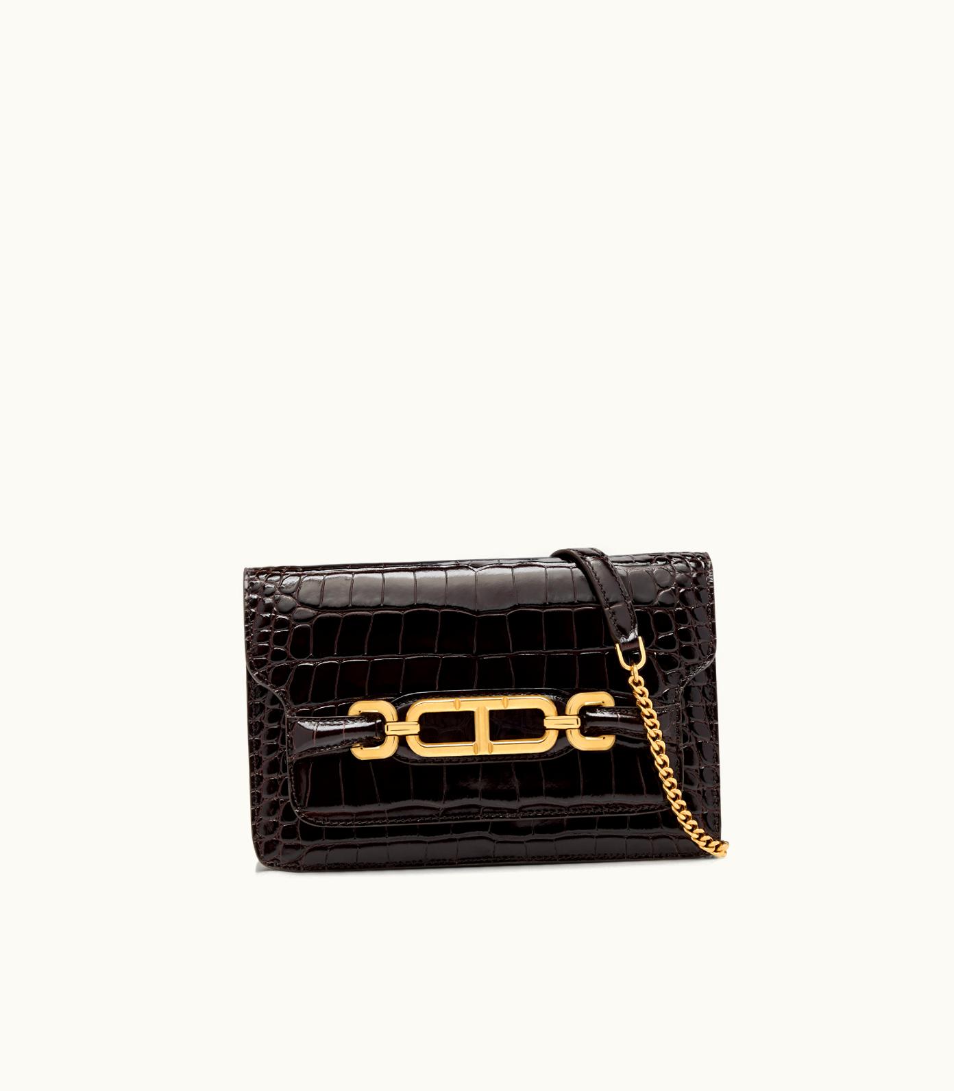 Tom Ford Tom Ford Stamped Crocodile Leather Whitney Small Shoulder Bag 5689658289