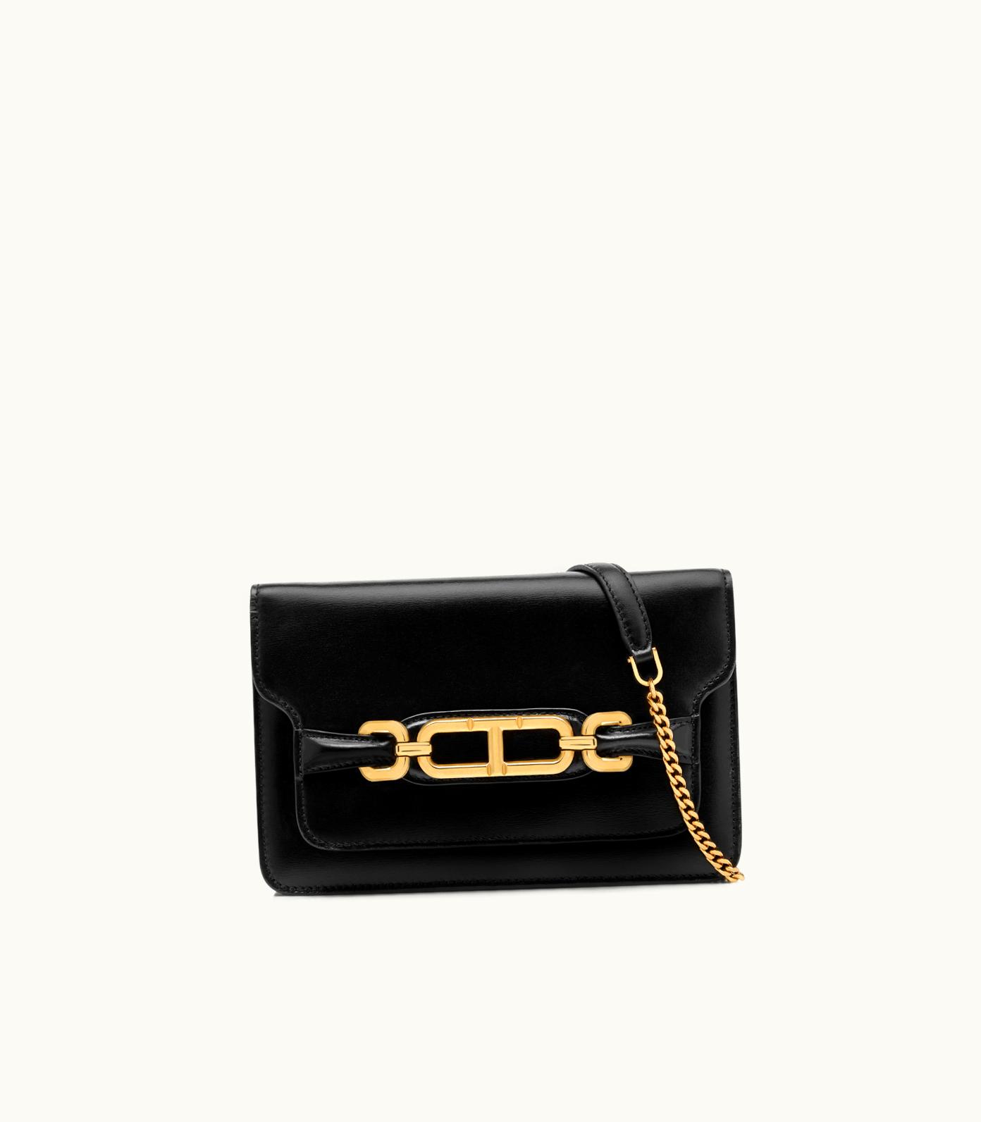 Tom Ford Tom Ford Whitney Leather Shoulder Bag Black