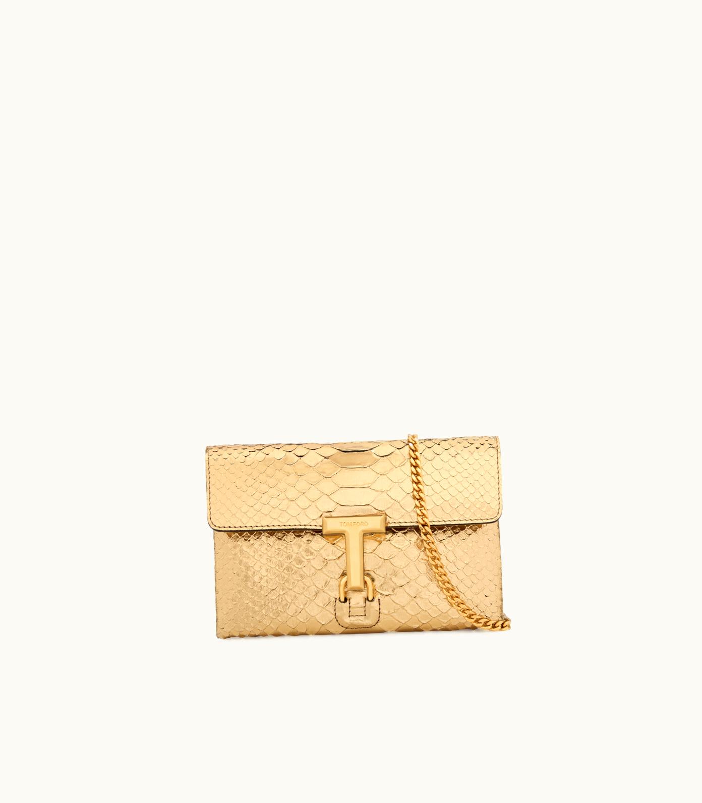 Tom Ford Tom Ford Laminated Stamped Python Leather Monarch Mini Bag