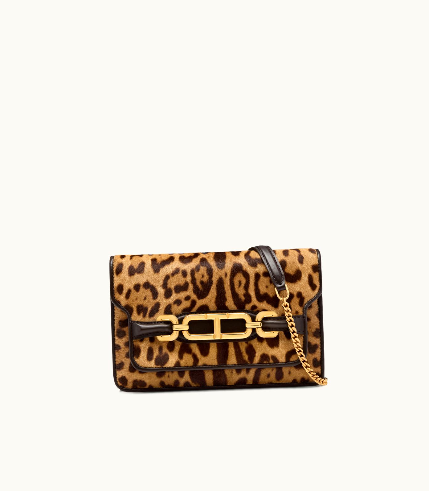 Tom Ford Tom Ford Leopard Print Calf Hair Whitney Small Shoulder Bag