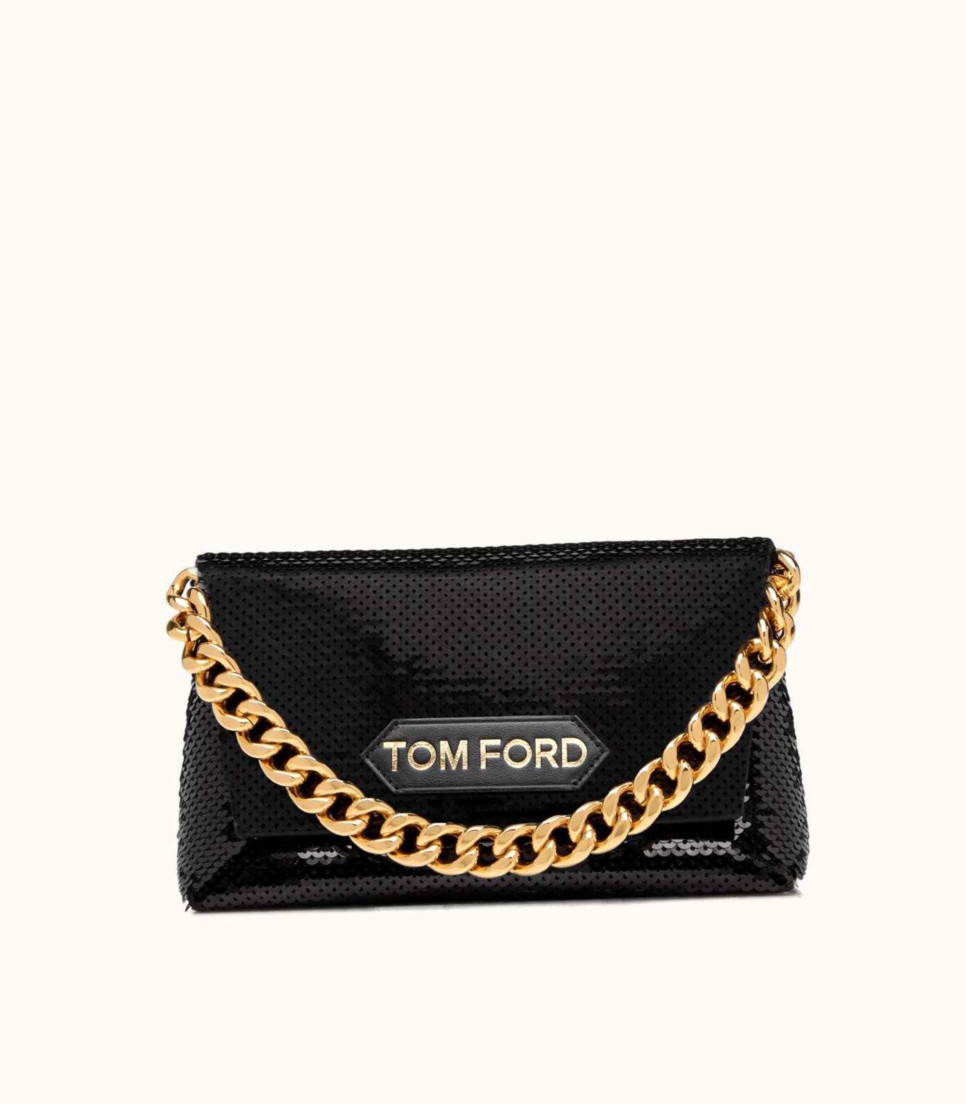 Tom Ford Tom Ford Sequin Embroidery Label Mini Chain Bag