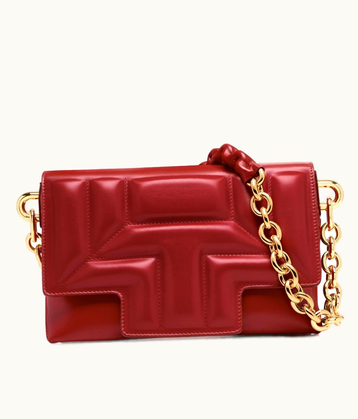 Tom Ford Tom Ford Quilted Leather T Medium Shoulder Bag 5813795126