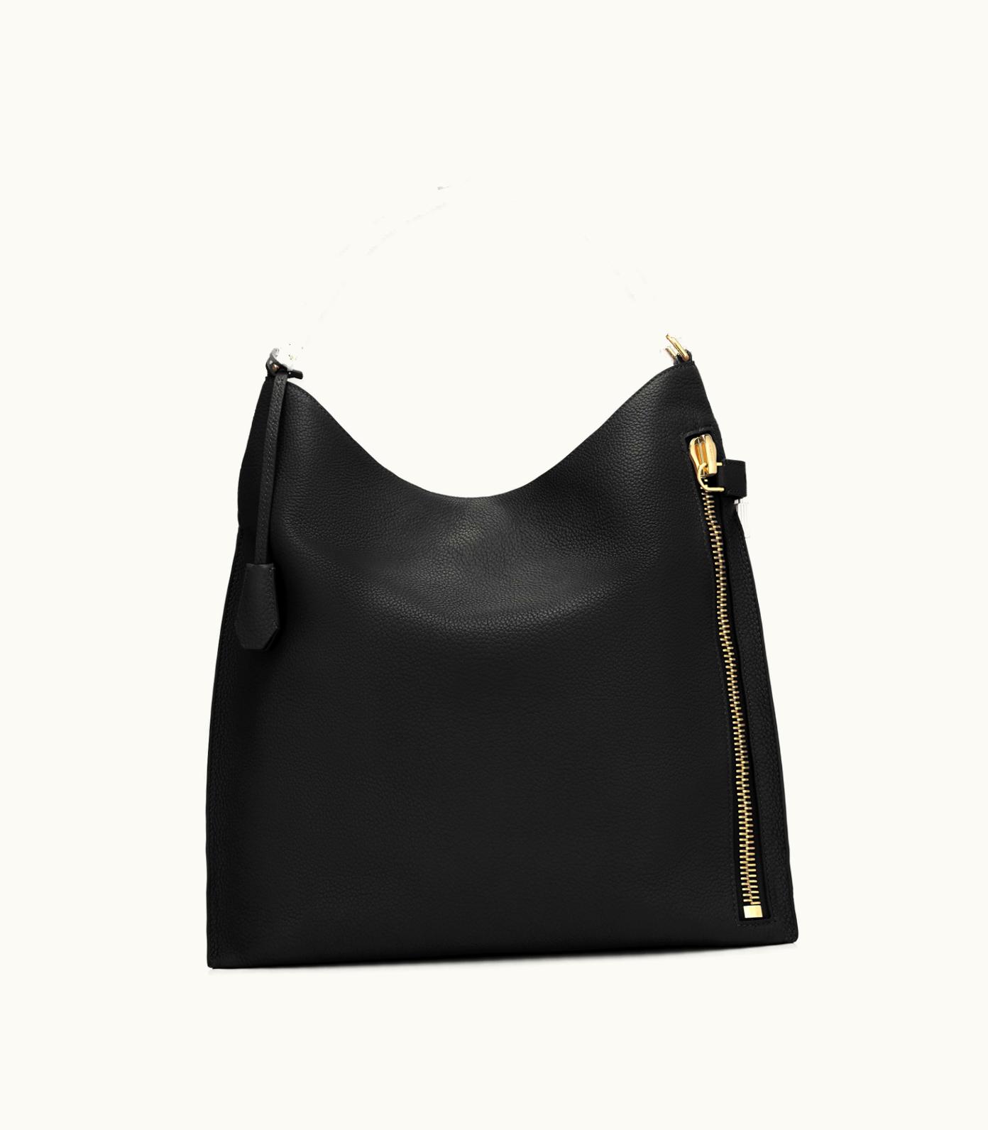 Tom Ford Tom Ford Grain Leather Medium Alix Hobo Beige