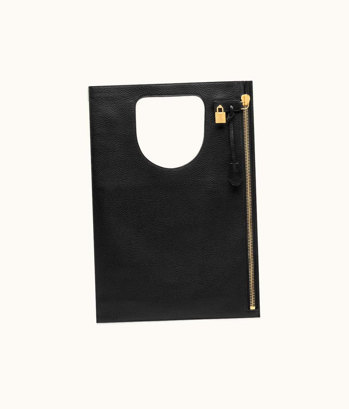 Tom Ford Tom Ford Grain Leather Flat Alix Bag