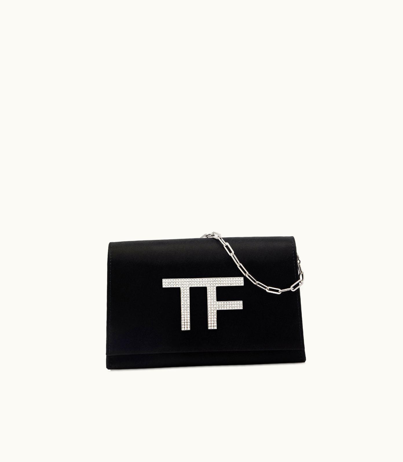 Tom Ford Tom Ford Crystal Embellished Satin Tf Disco Bag