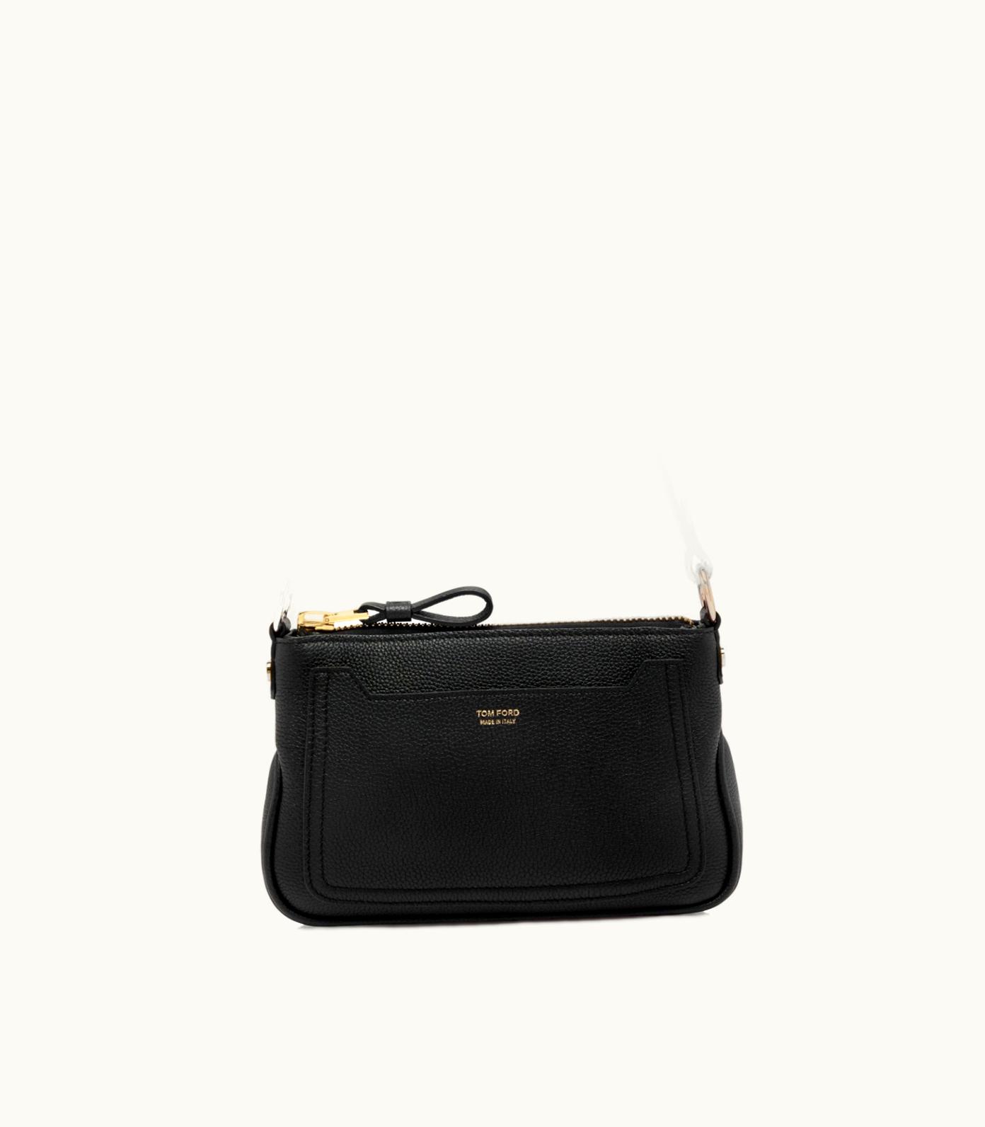 Tom Ford Tom Ford Jennifer Mini Calfskin Leather Bag Black