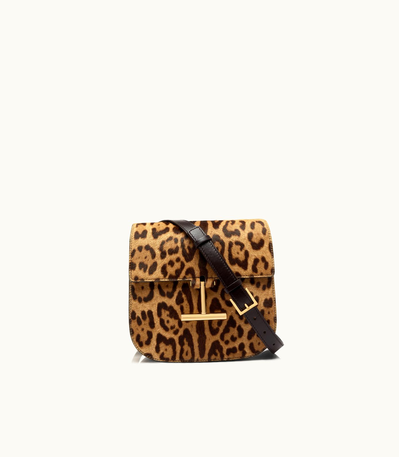 Tom Ford Tom Ford Leopard Print Hair Calf And Smooth Leather Tara Mini Crossbody