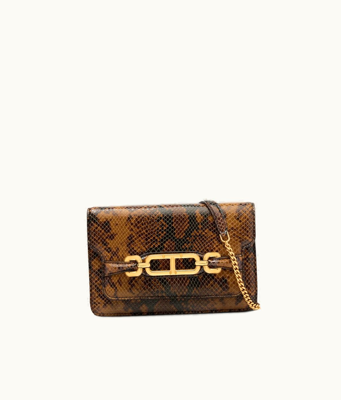 Tom Ford Tom Ford Stamped Python Leather Whitney Small Shoulder Bag