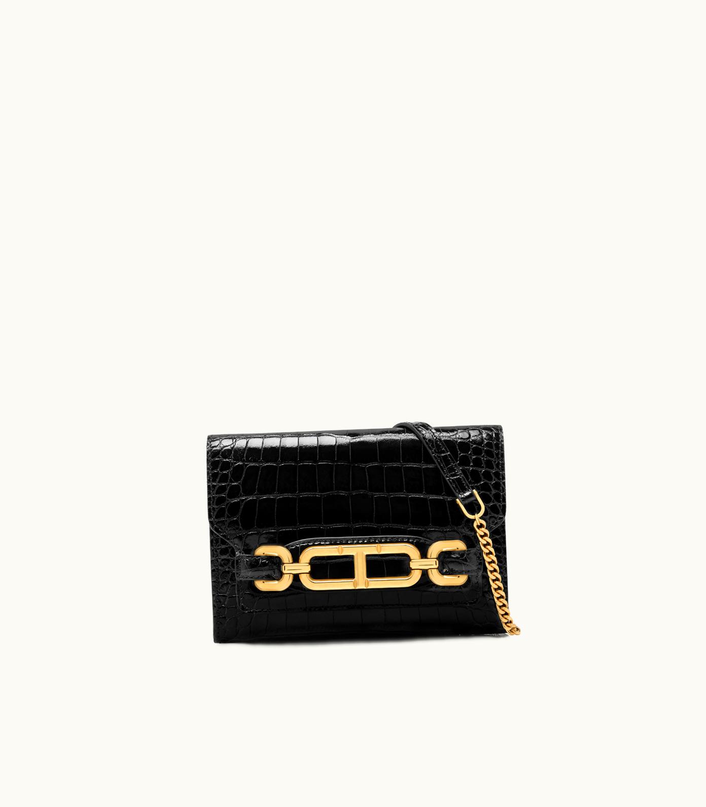Tom Ford Tom Ford Shiny Stamped Crocodile Leather Whitney Mini Bag