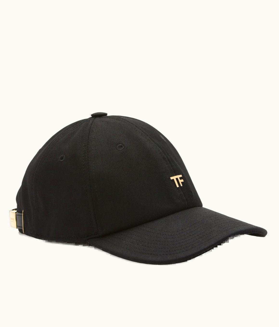 Tom Ford Tom Ford Canvas Tf Logo Baseball Cap Black