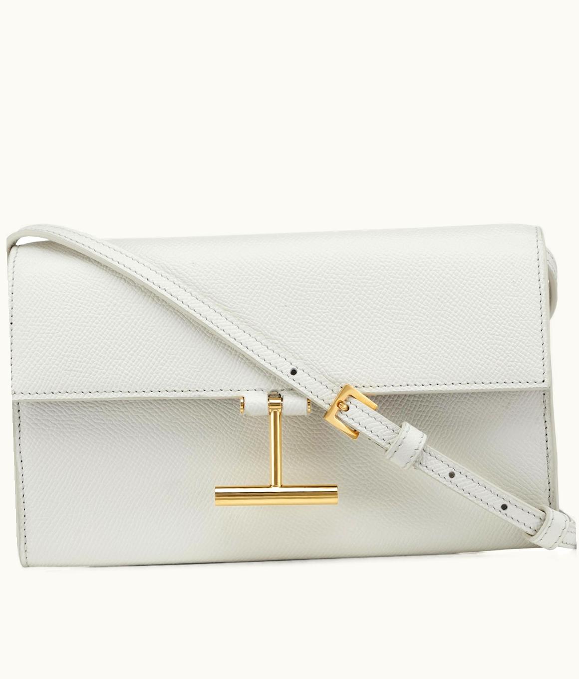 Tom Ford Tom Ford Grain Leather Tara Wallet On Strap