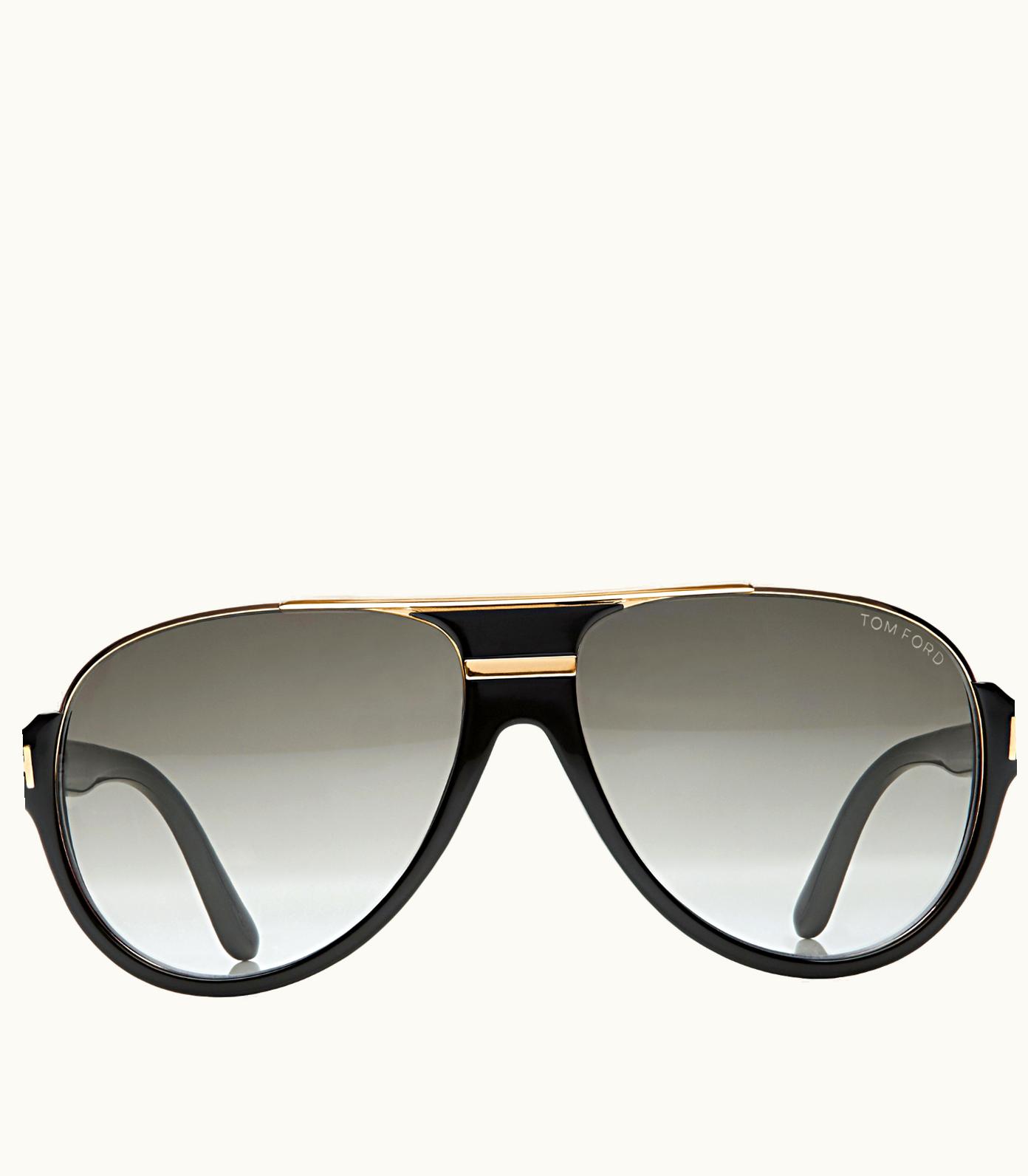 Tom Ford Tom Ford Dimitry Vintage Aviator Sunglasses Black