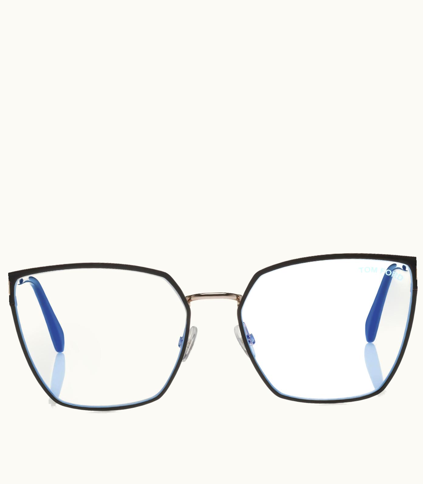 Tom Ford Tom Ford Metal Temple Aviator Sunglasses Silver