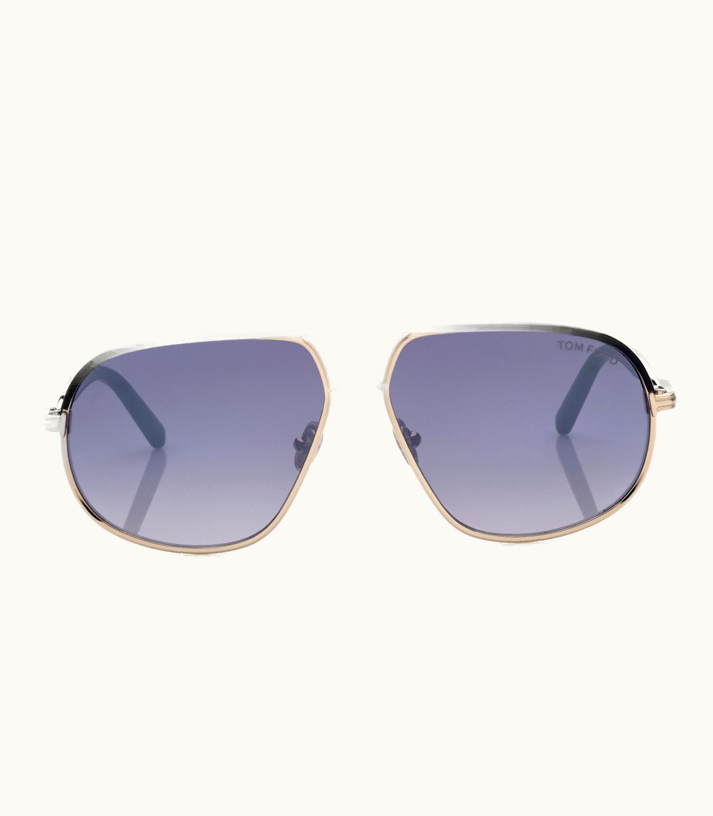 Tom Ford Tom Ford Maxwell Sunglasses Metal-Acetate Combination Black