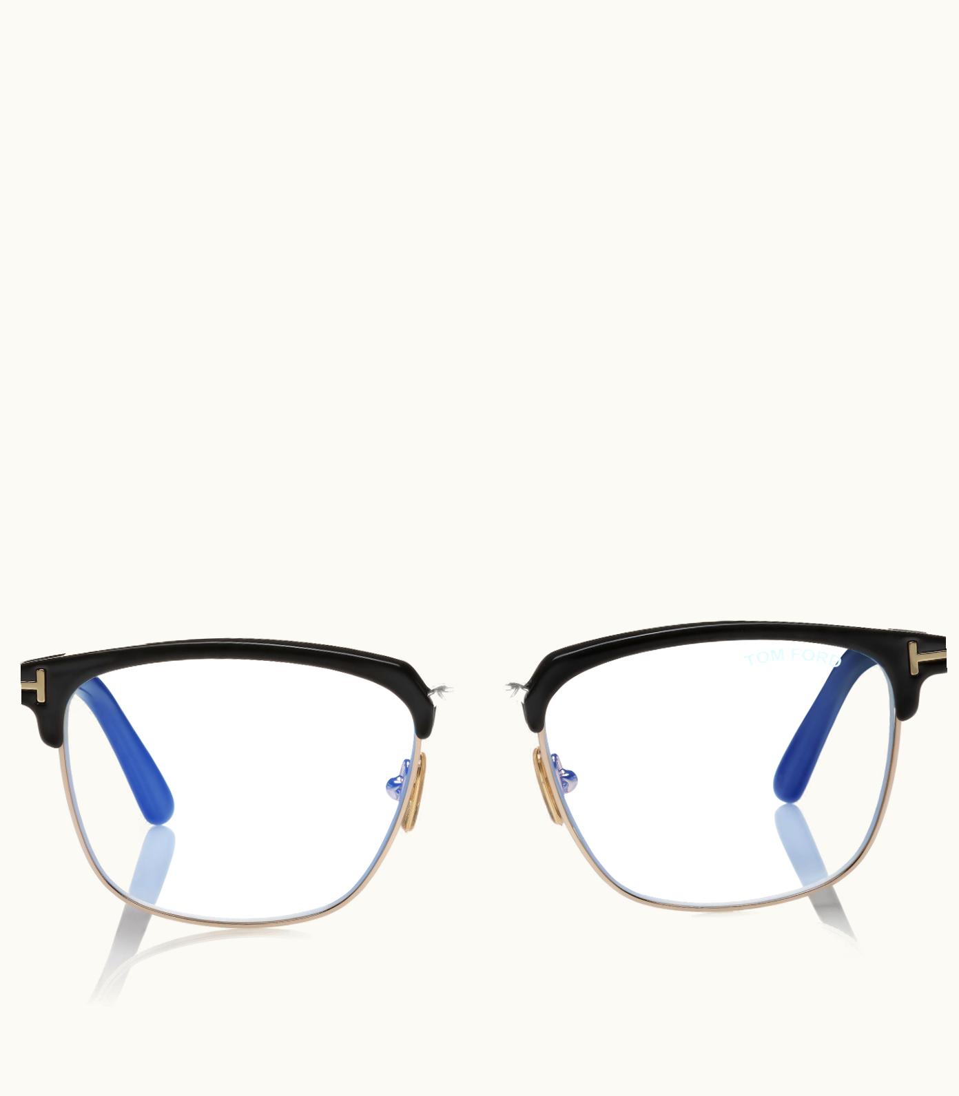 Tom Ford Tom Ford Blue Block Soft Square Magnetic Bridge Opticals