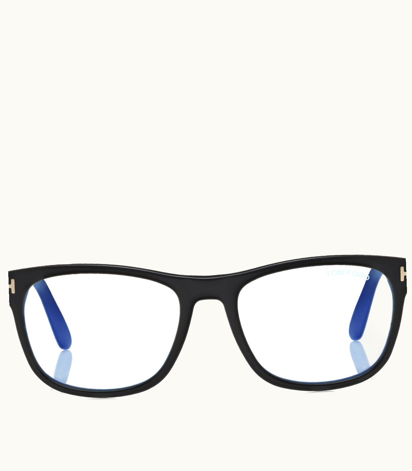 Tom Ford Tom Ford Blue Block Soft Square Optical Glasses Black