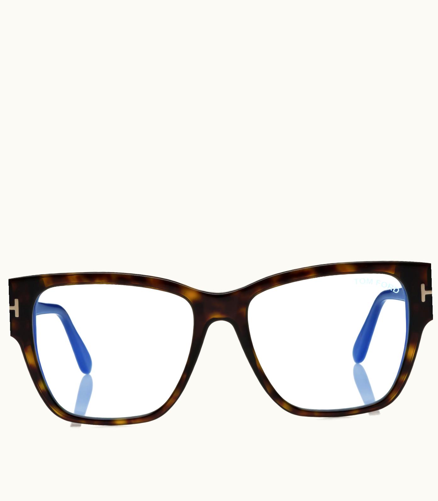 Tom Ford Tom Ford TF Blue Block Square Shape Opticals Black