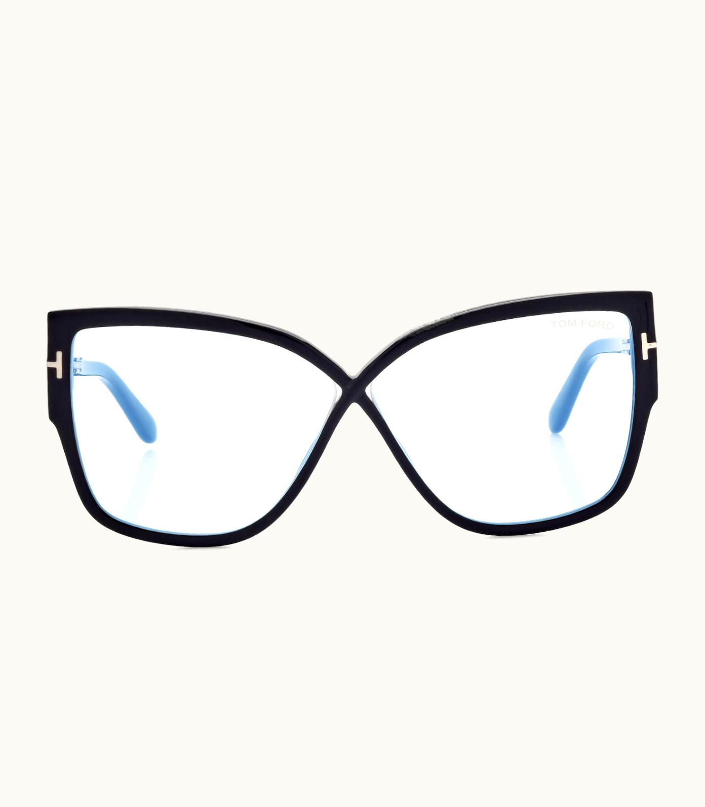 Tom Ford Tom Ford Blue Block Rounded Butterfly Opticals