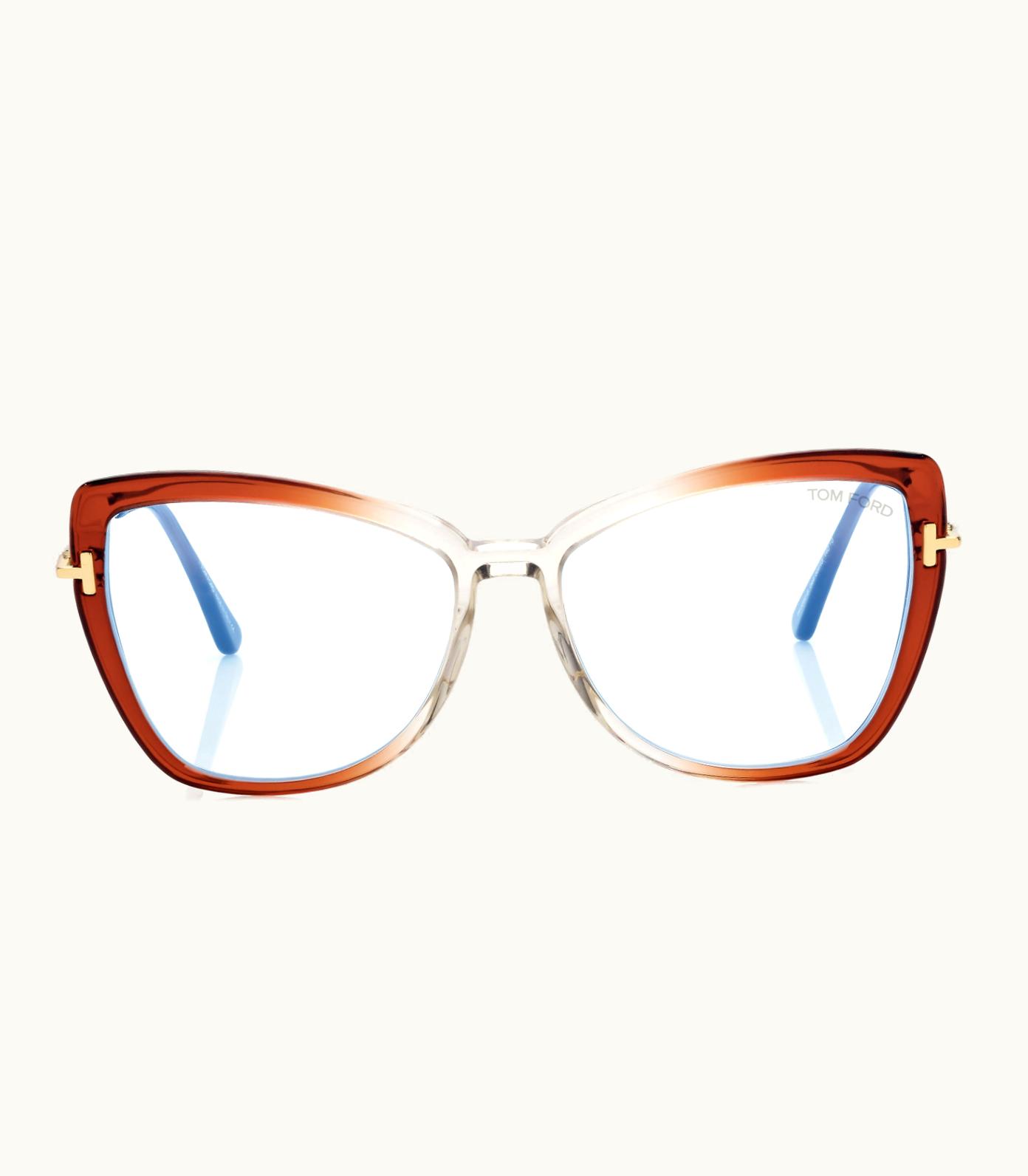 Tom Ford Blue Block Butterfly Opticals FT5882-B