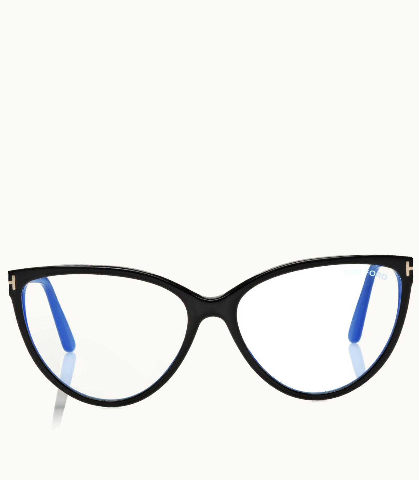 Tom Ford Tom Ford Blue Block Cat Eye Opticals FT5743-B