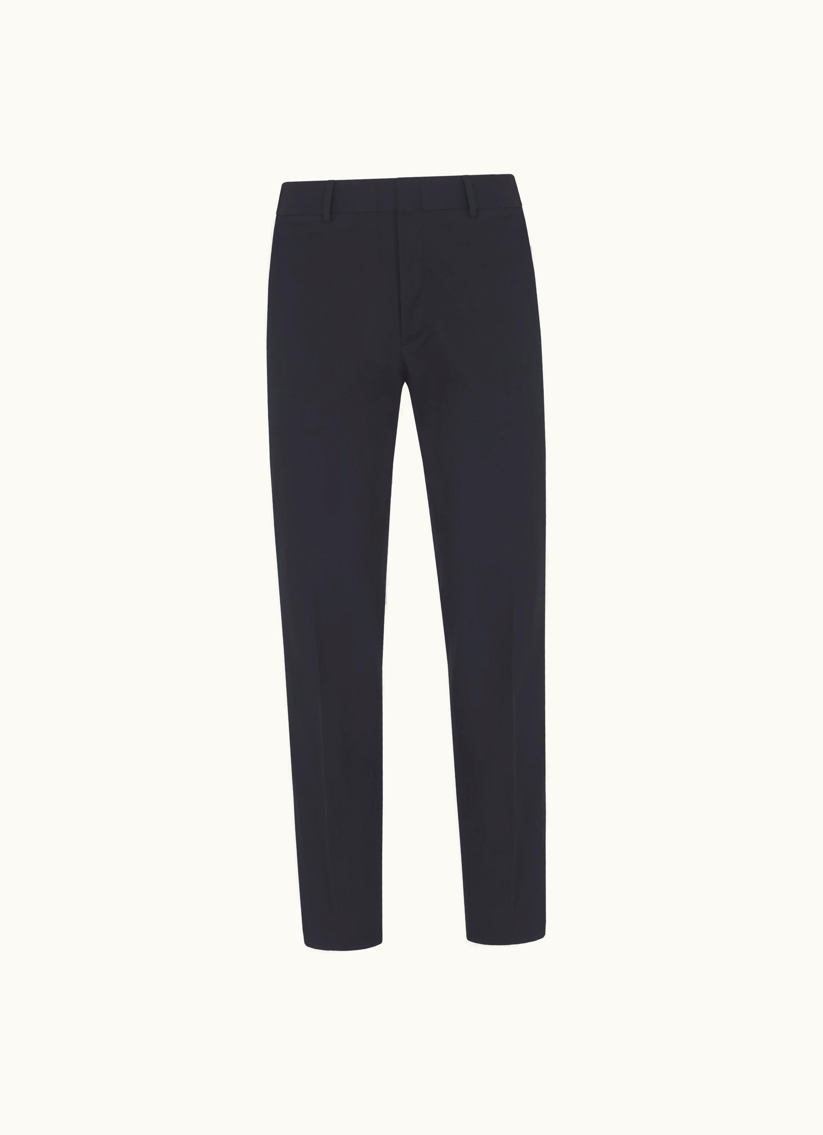 Brioni Brioni Navy Blue Cotton Gabardine Journey Trousers 813306312