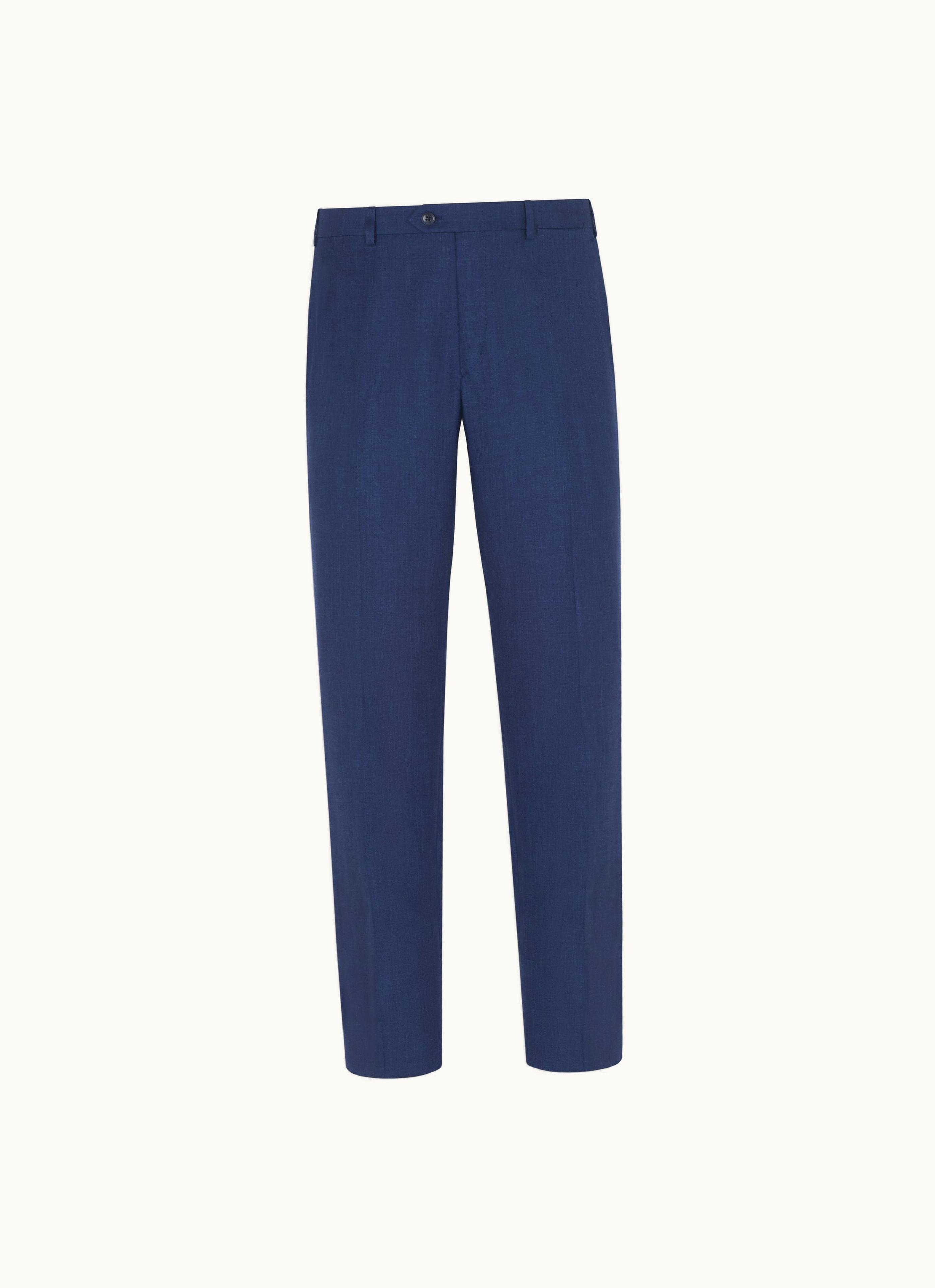 Brioni Brioni Royal Blue Cashmere, Silk And Linen Tigullio Trousers