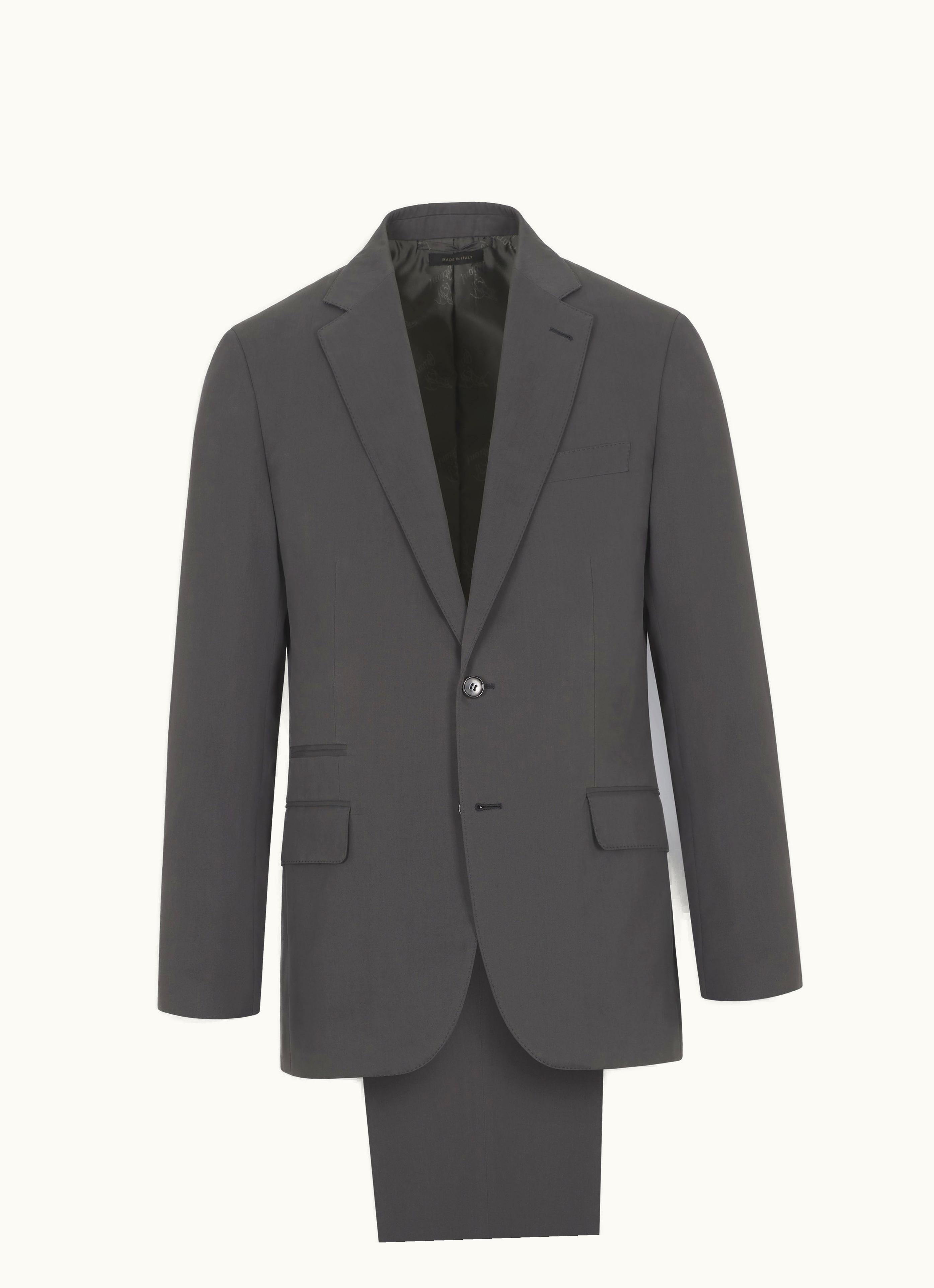 Brioni Brioni Charcoal Cotton And Cashmere Gabardine Pre-Couture Suit