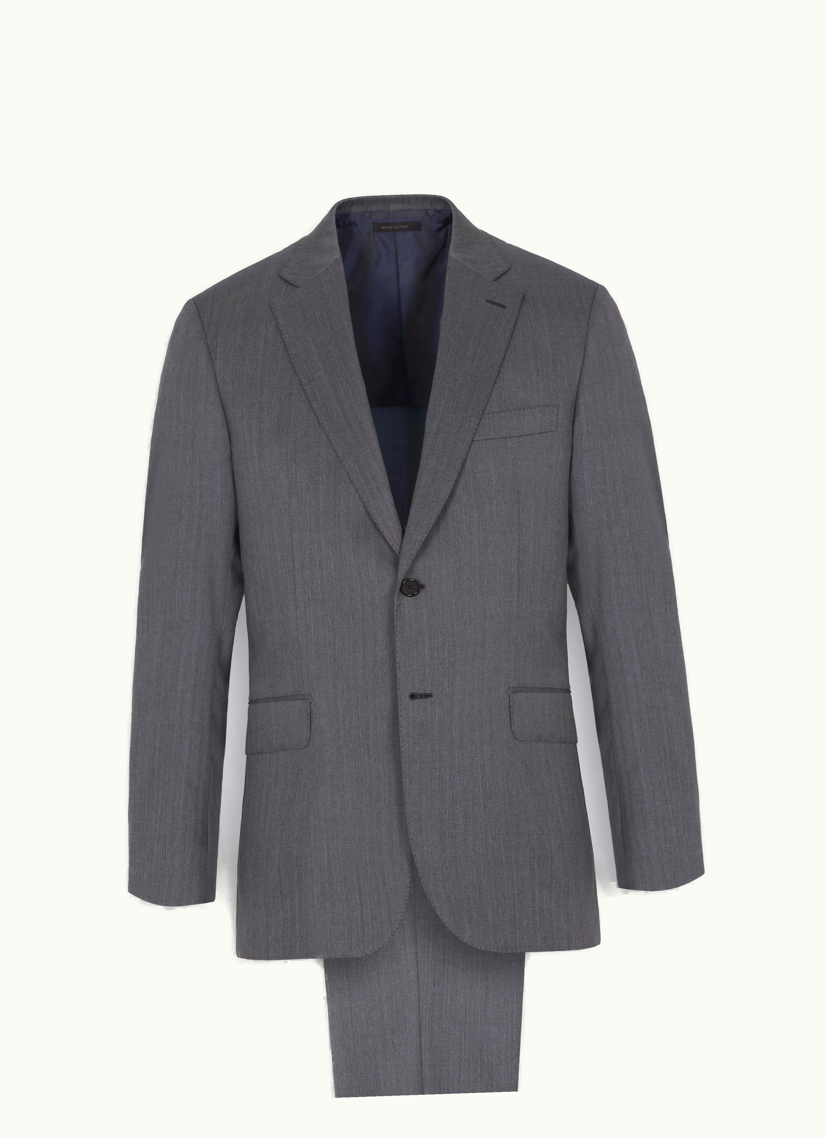 Brioni Brioni Dark Grey Wool And Silk Brunico Suit