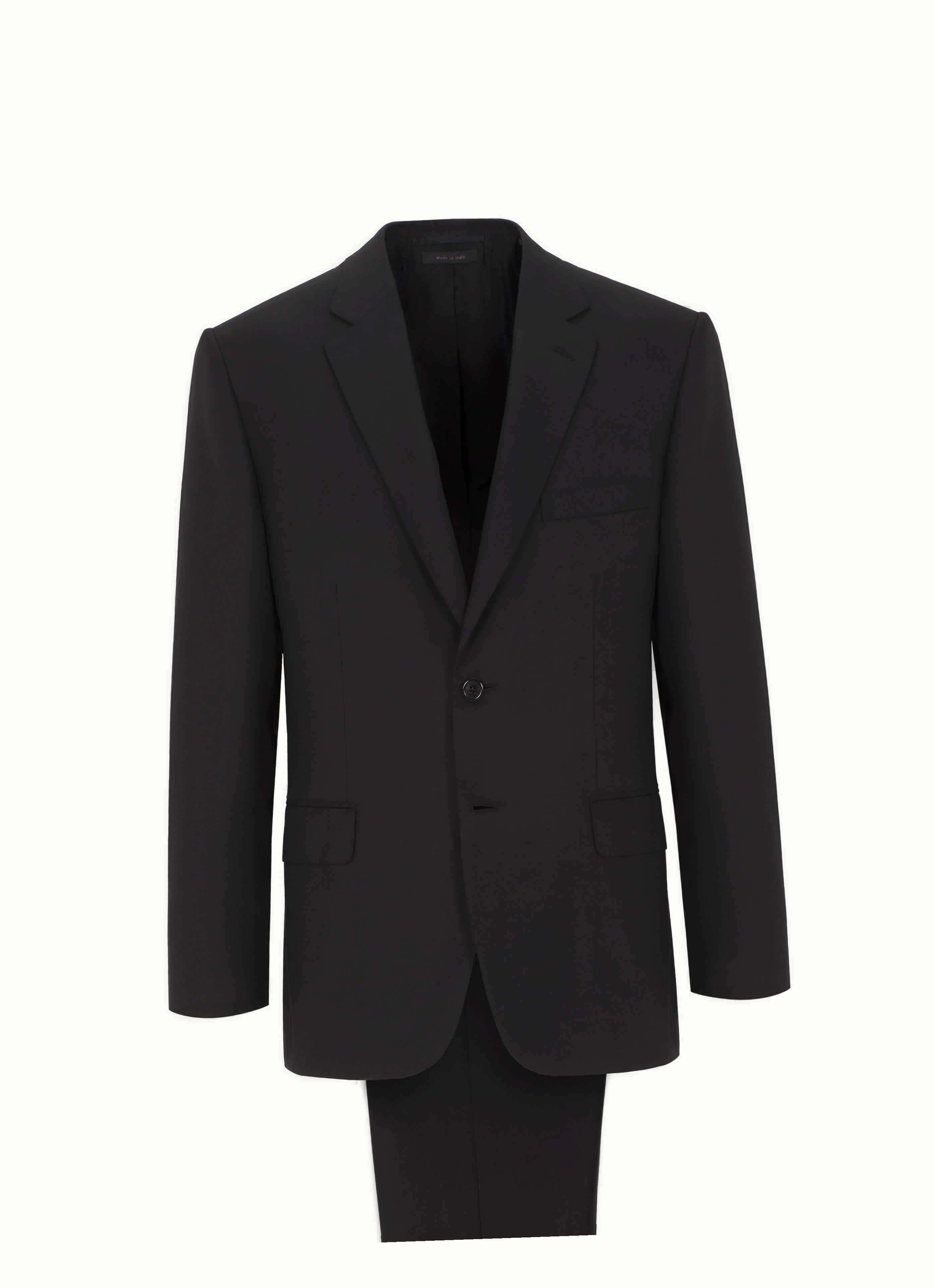 Brioni Brioni Essential Black Super 160's Wool Brunico Suit