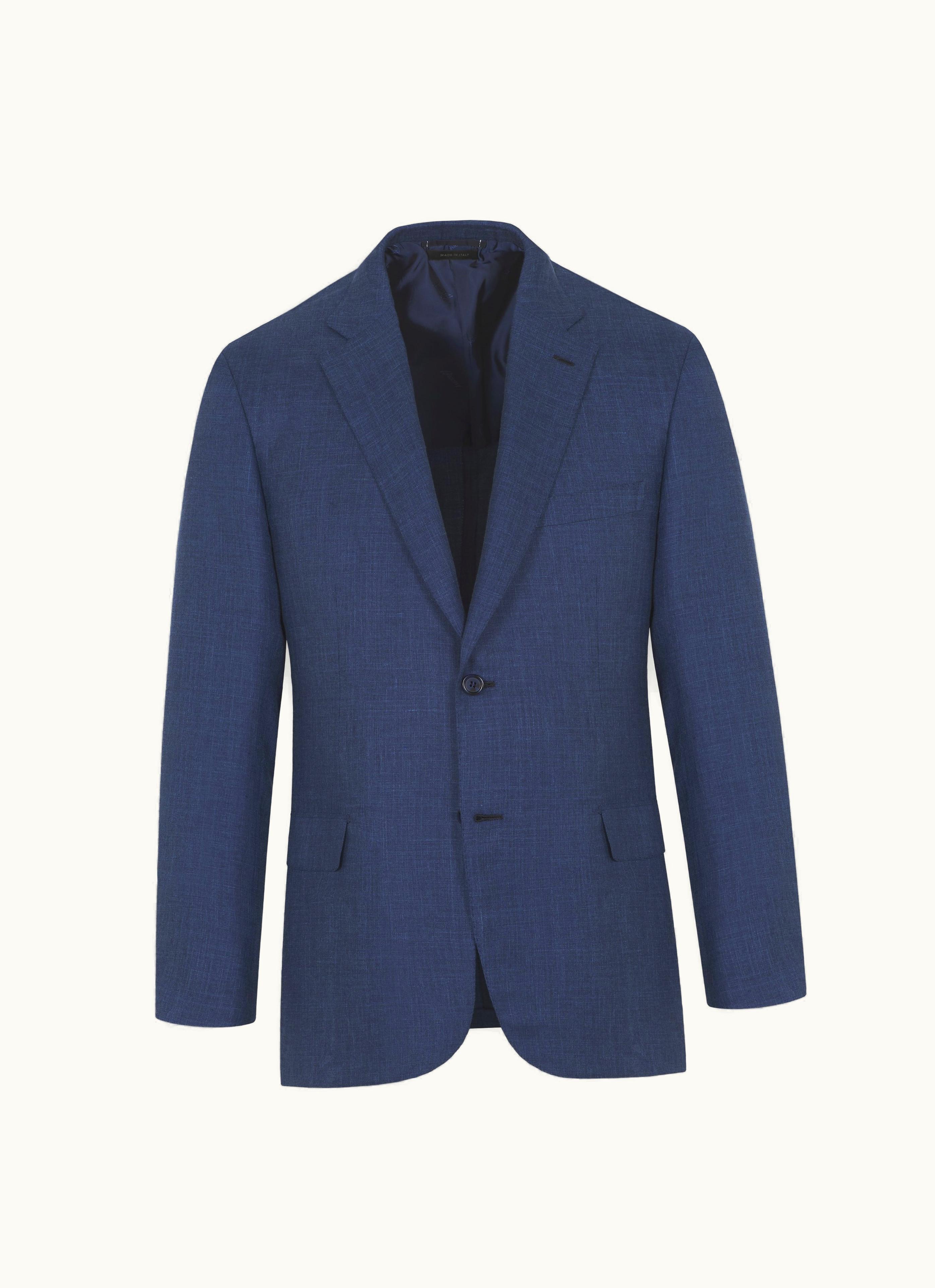 Brioni Brioni Royal Blue Cashmere Silk And Linen Twill Ravello Jacket