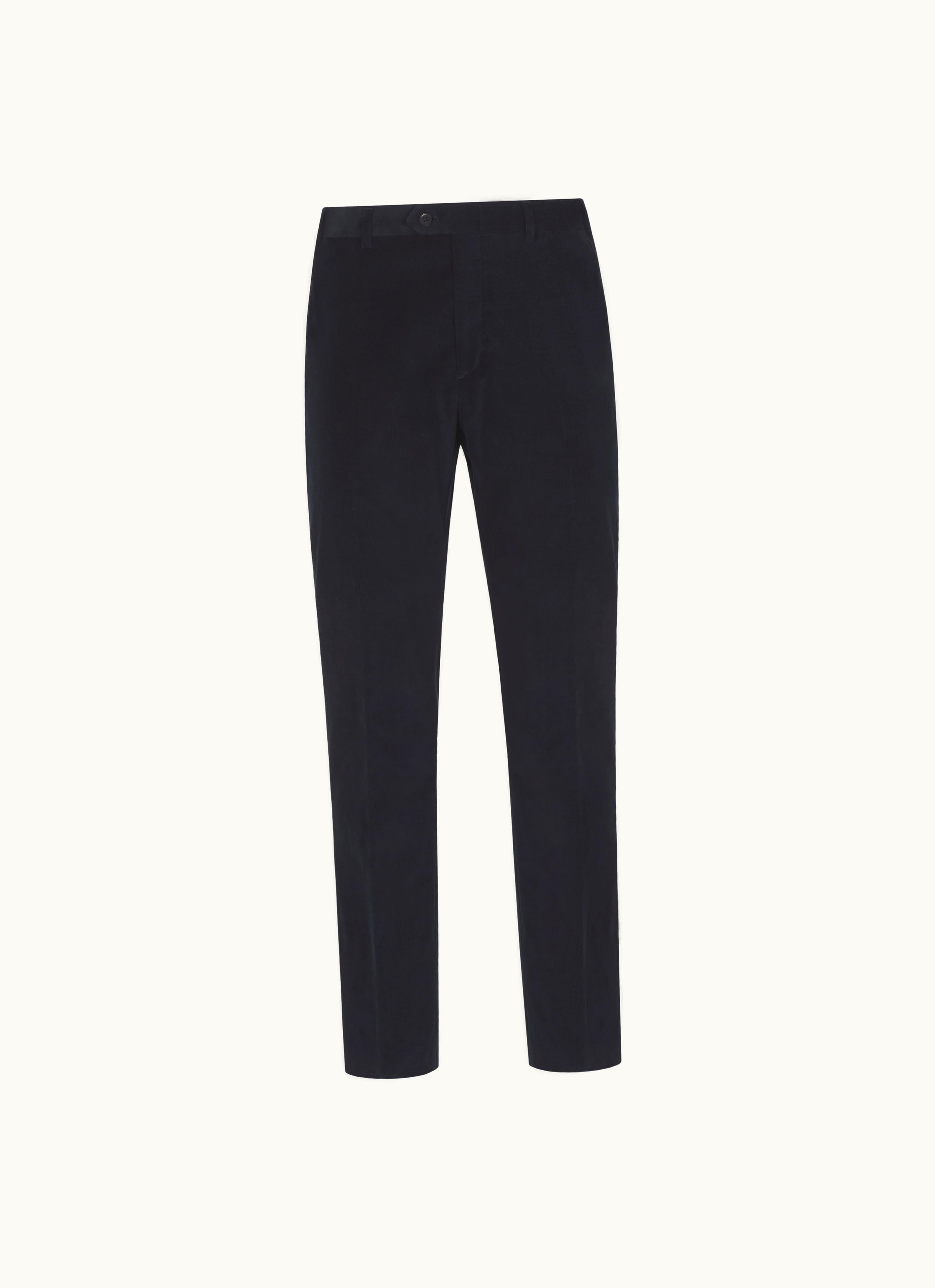 Brioni Brioni Midnight Blue Cotton Corduroy Tigullio Trousers