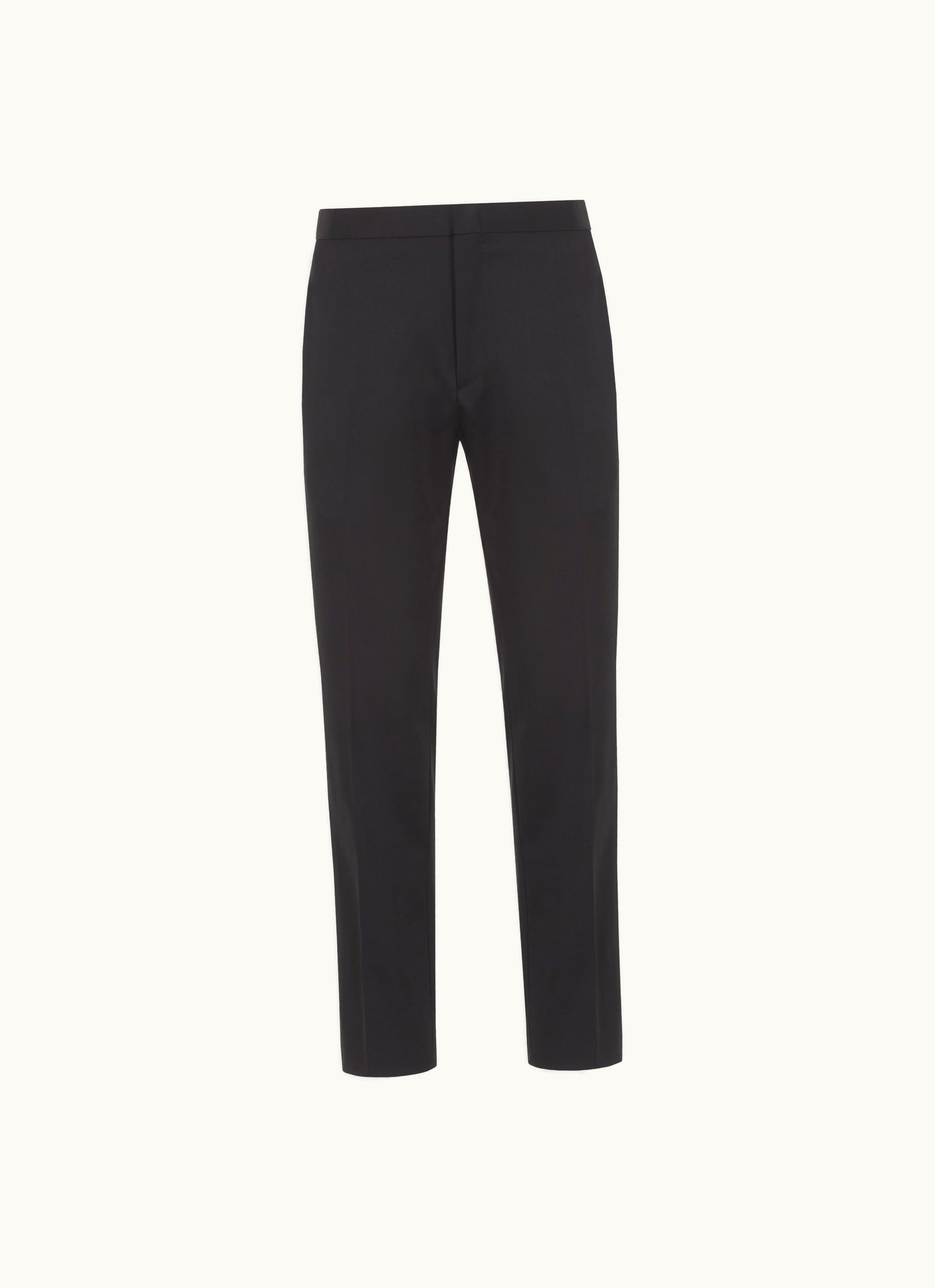 Brioni Brioni Black Sustainable Virgin Wool Theta Evening Trousers