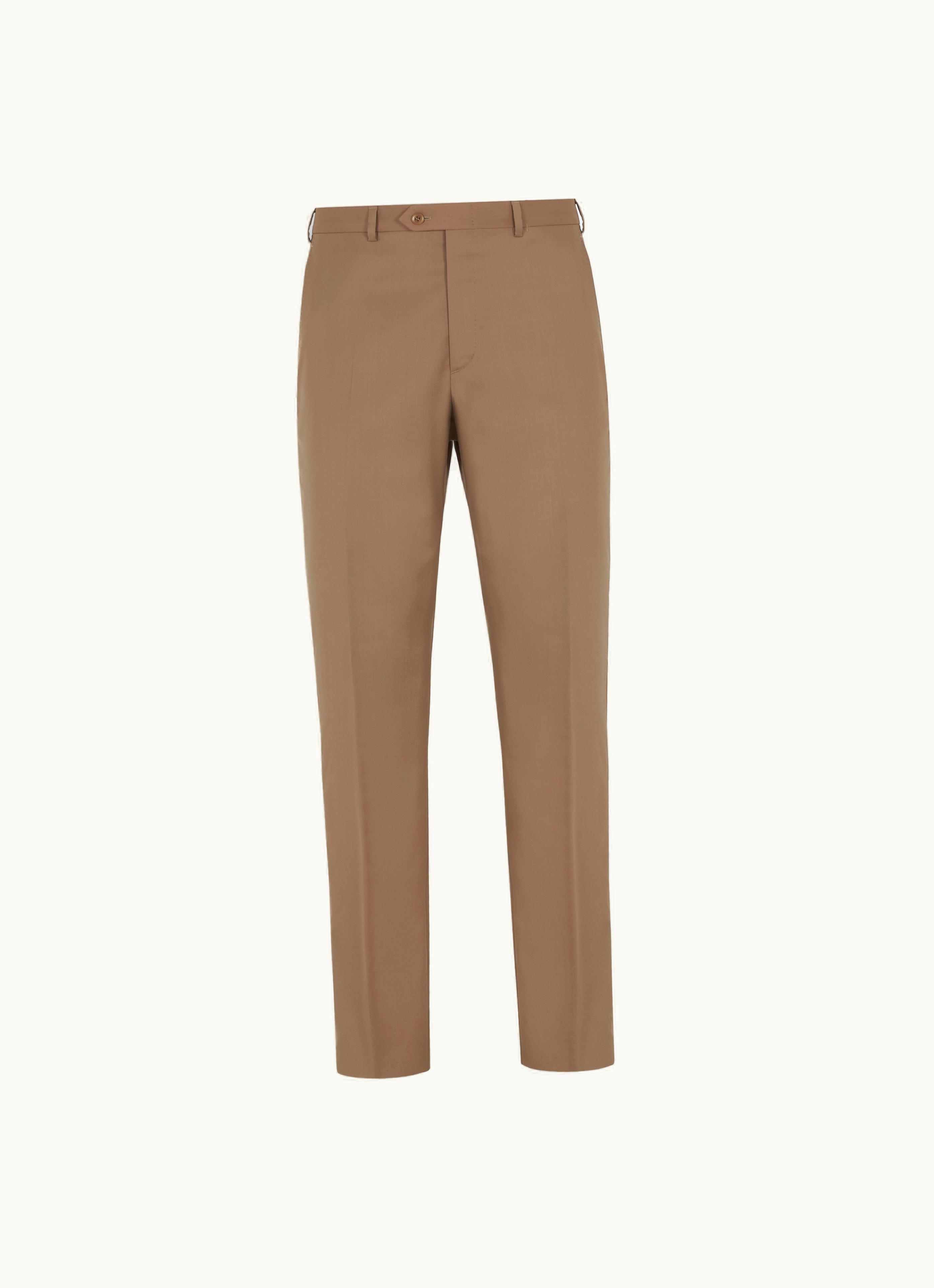 Brioni Brioni Light Brown Sustainable Virgin Wool Tigullio Trousers