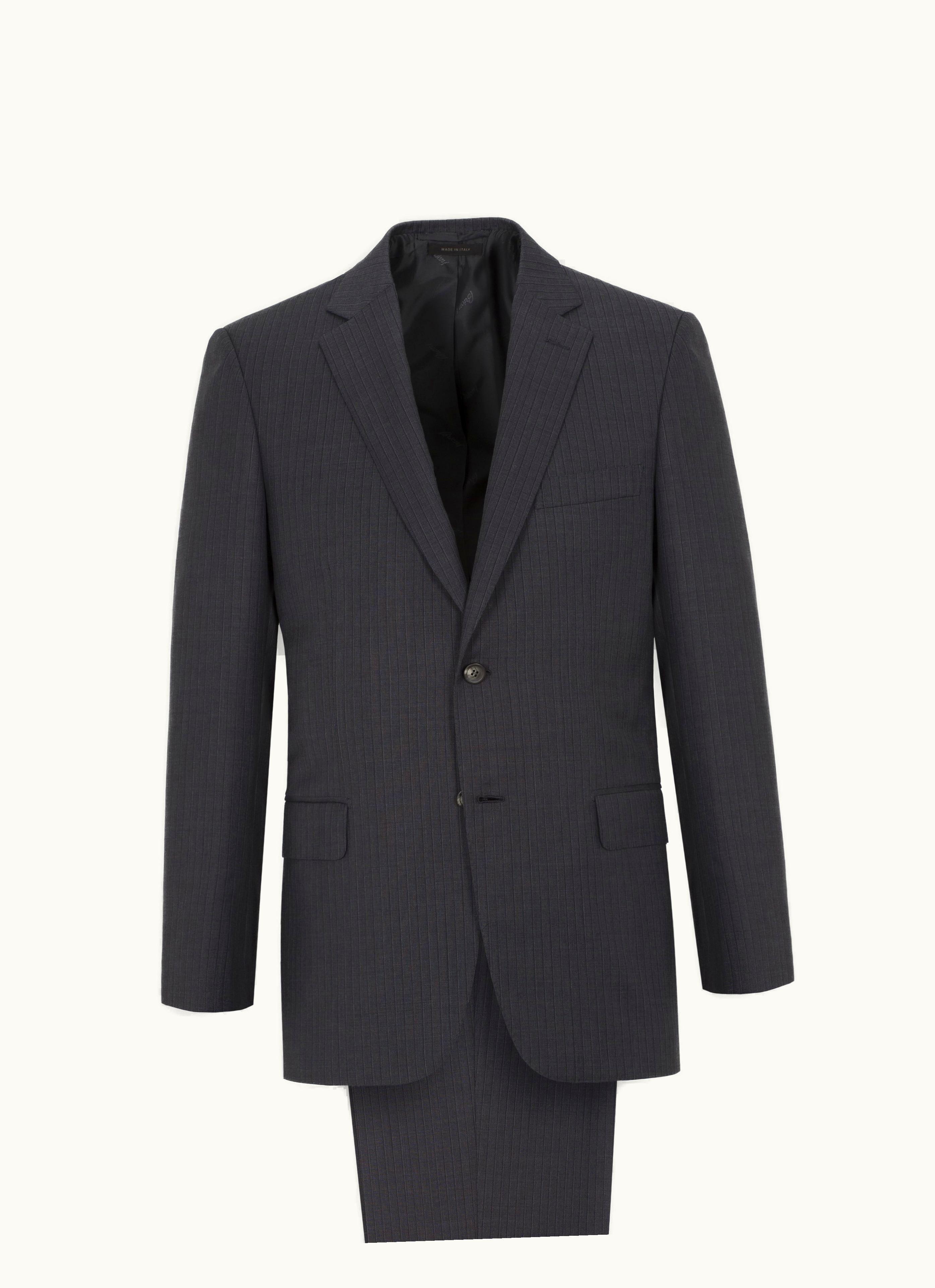 Brioni Brioni Dark Grey Super 170's Virgin Wool Brunico Suit