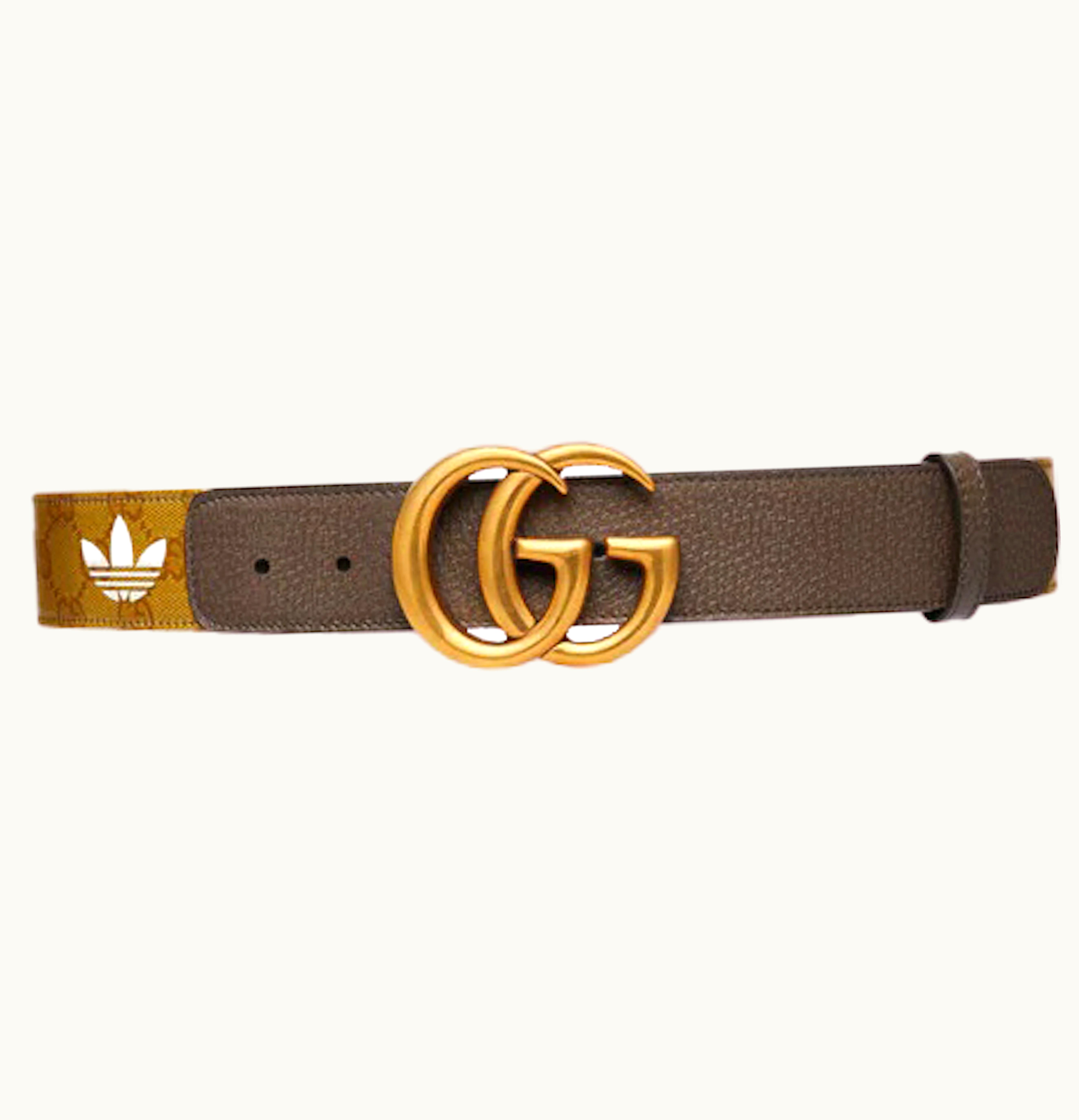 Gucci Gucci x adidas GG Marmont Belt Beige Brown