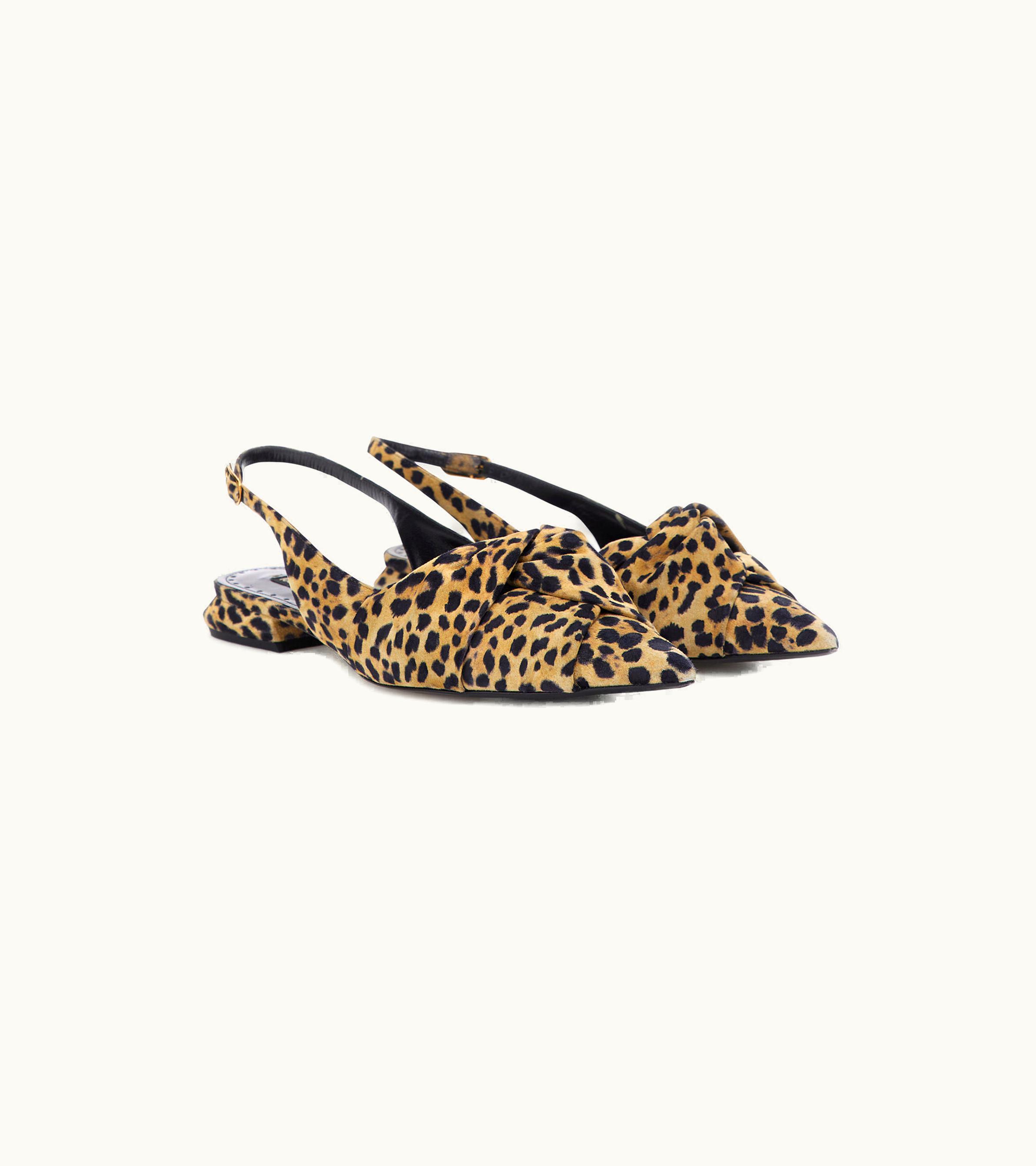 Roberto Cavalli Roberto Cavalli Slingback Le Pettegole Leopard Print Brown