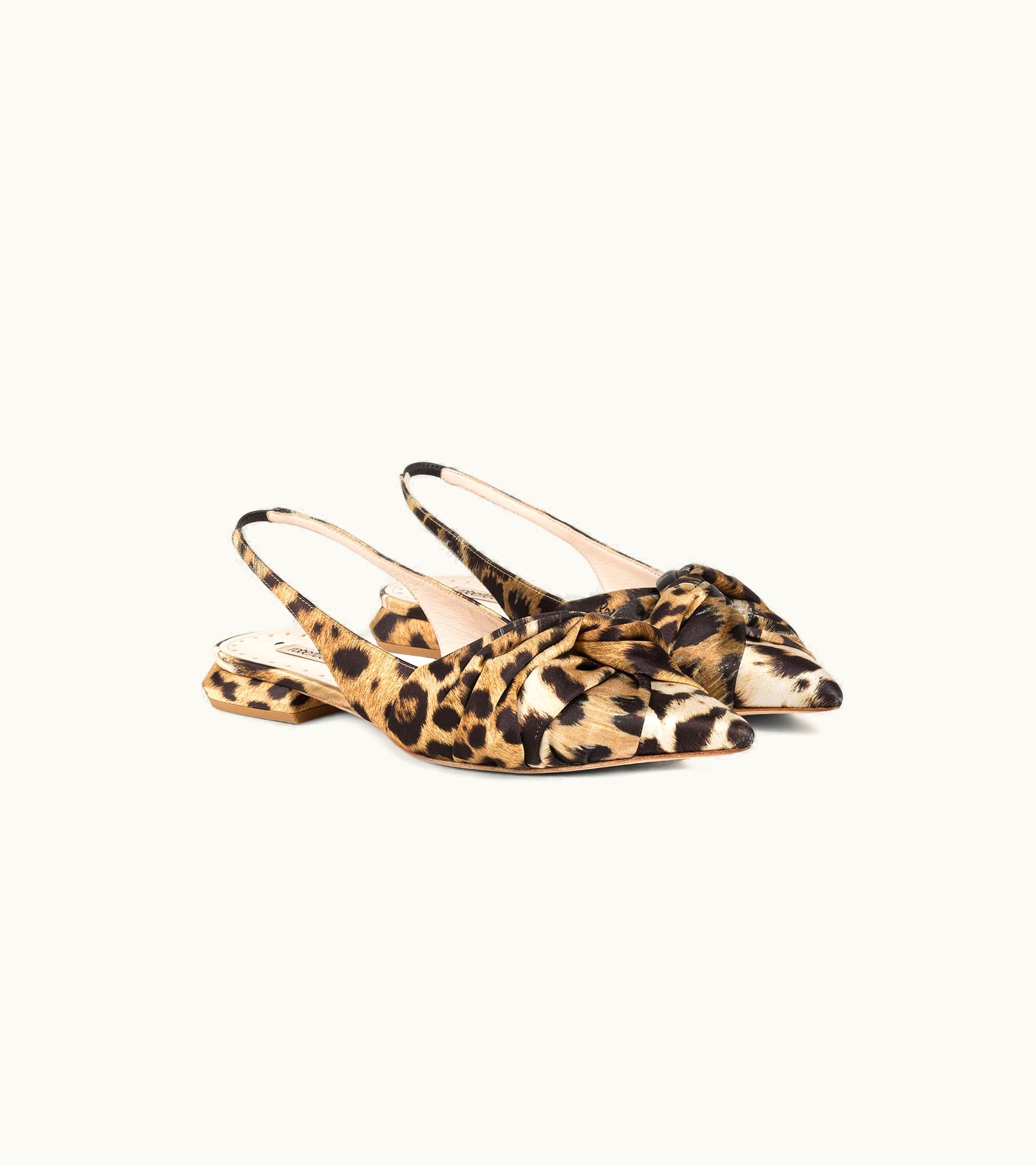 Roberto Cavalli Roberto Cavalli Le Pettegole Slingback With Jaguar Print Giaguaro