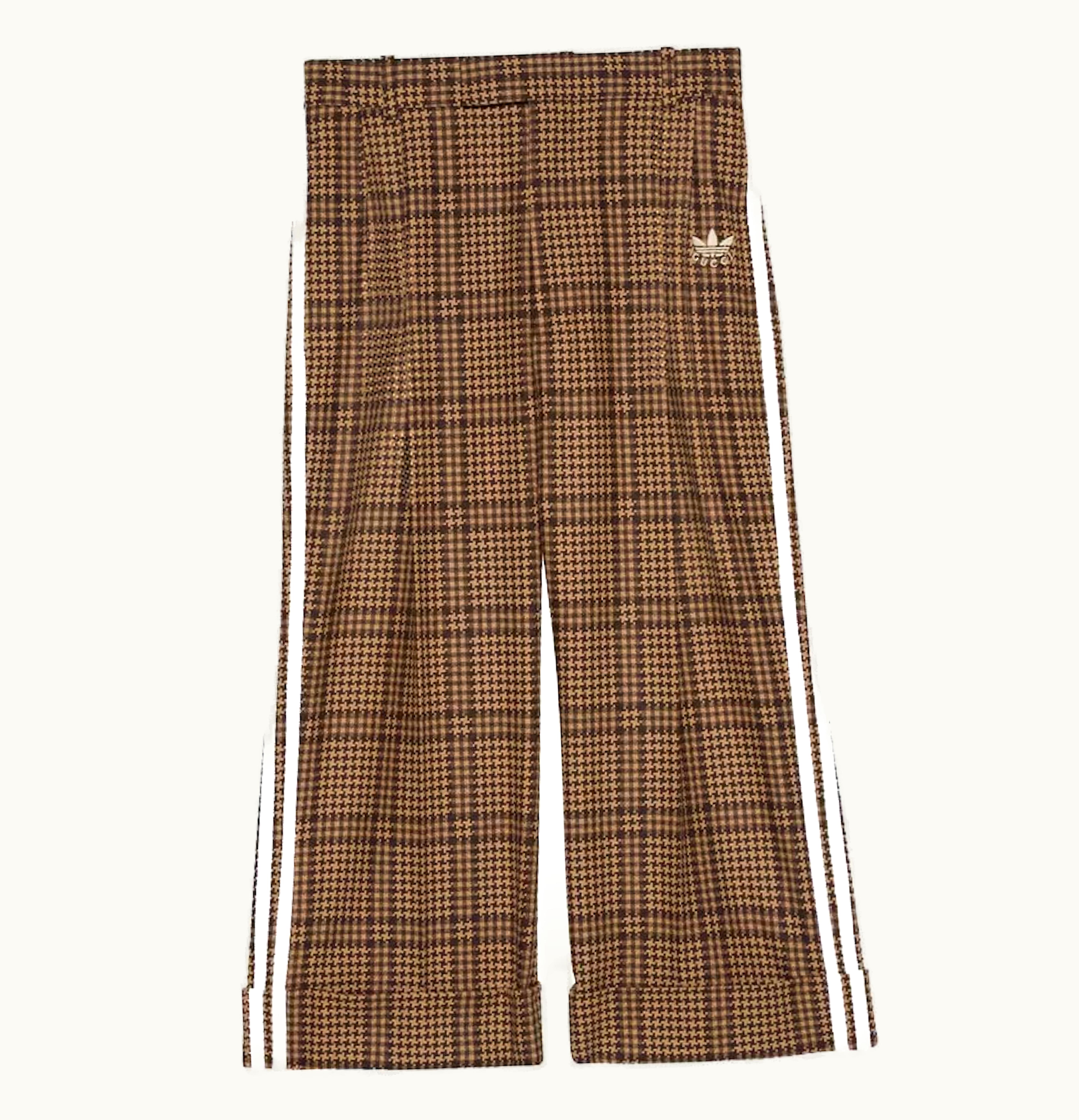 Gucci Gucci x adidas Prince Of Wales Pant Camel Brown