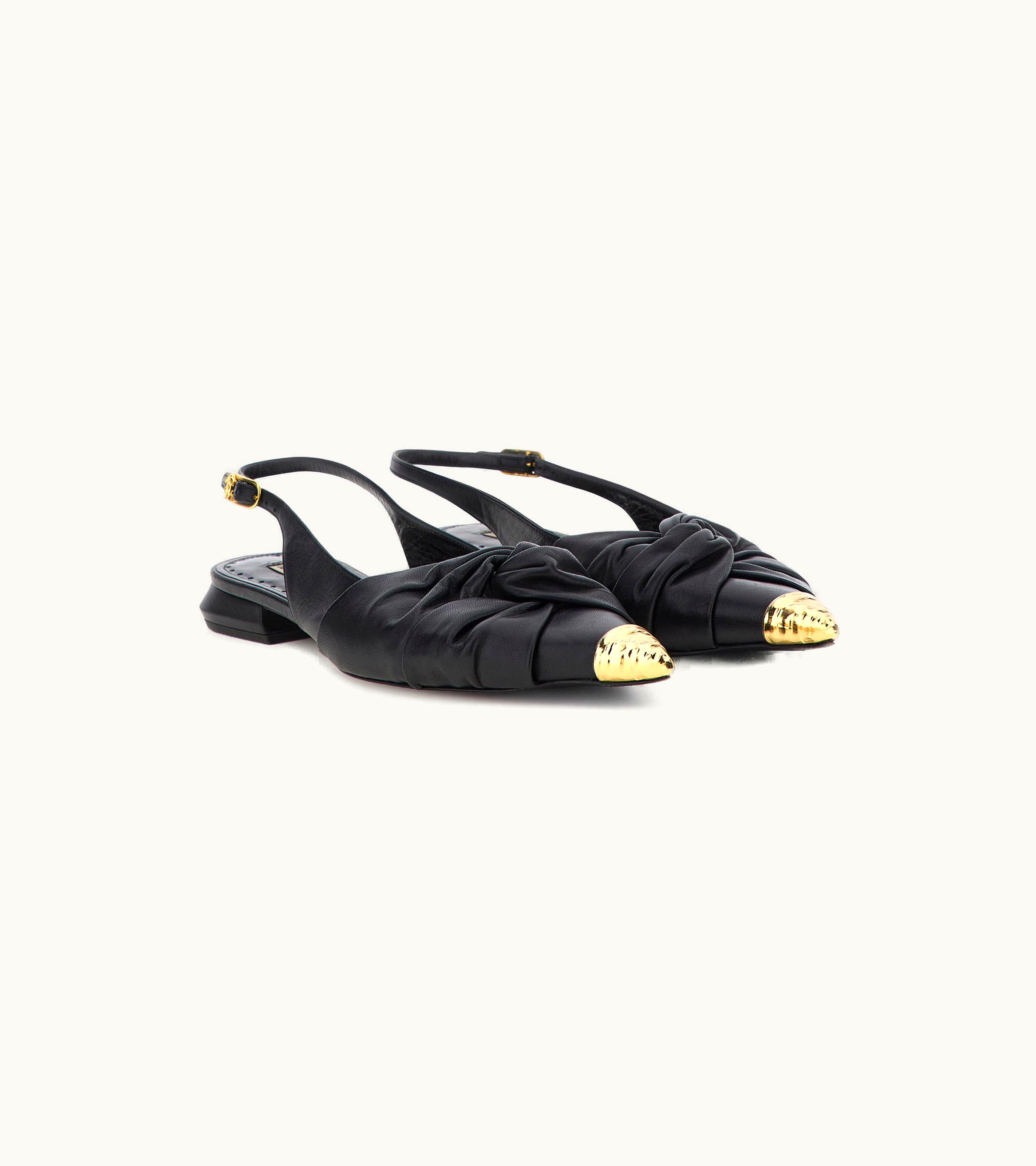 Roberto Cavalli Roberto Cavalli Le Pettegole Slingback With Decoration Black